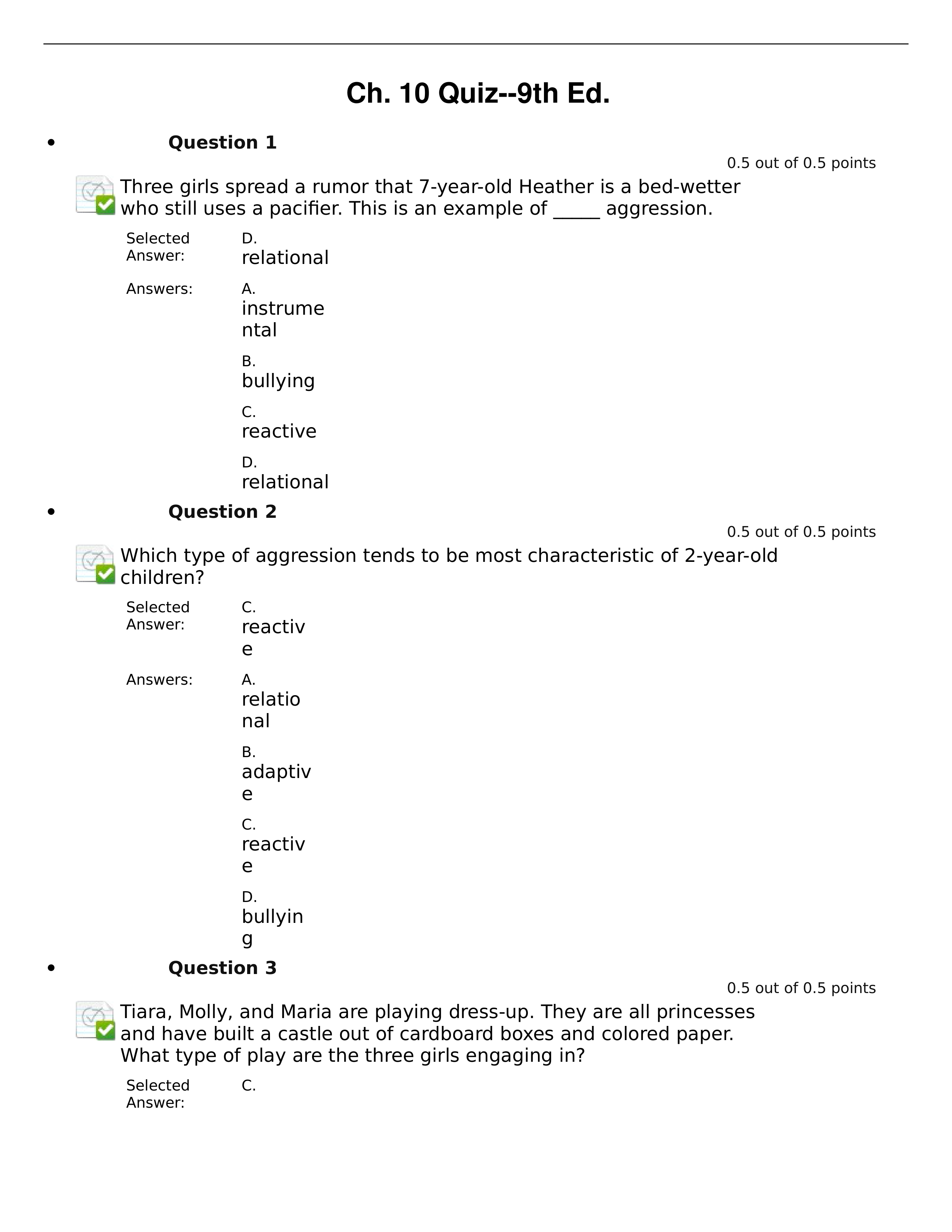 Ch. 10 Quiz--9th Ed. Child Dv 101_drv310p8rw0_page1