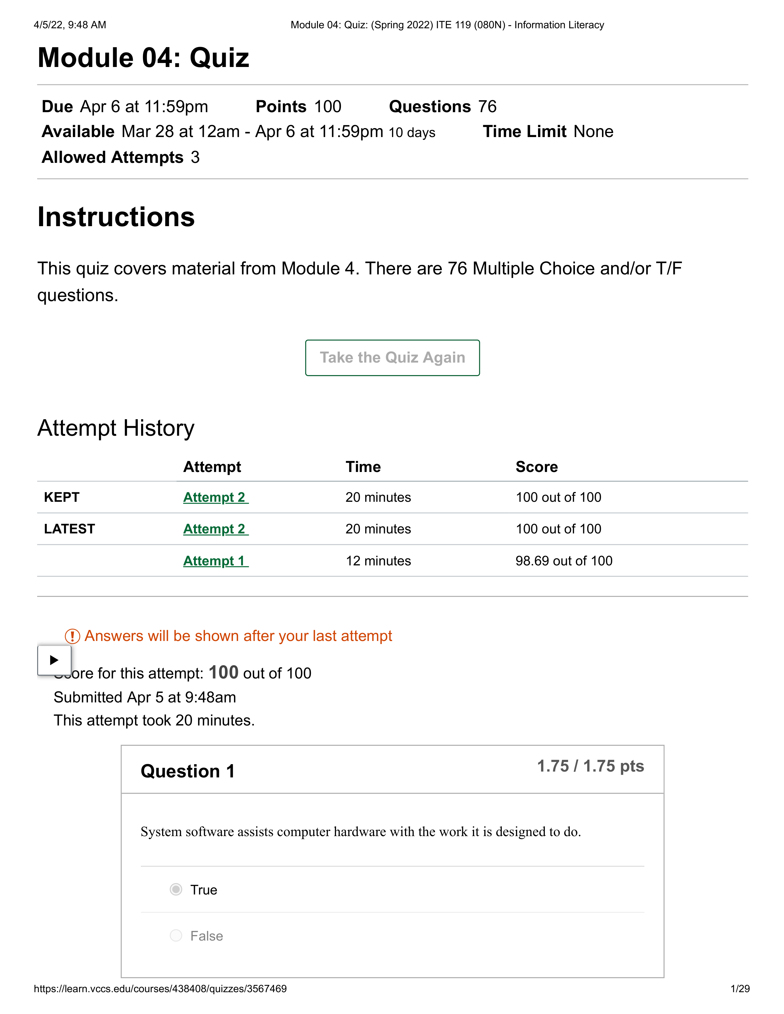 Module 04_ Quiz_ (Spring 2022) ITE 119 (080N) - Information Literacy.pdf_drvdke3g0g4_page1