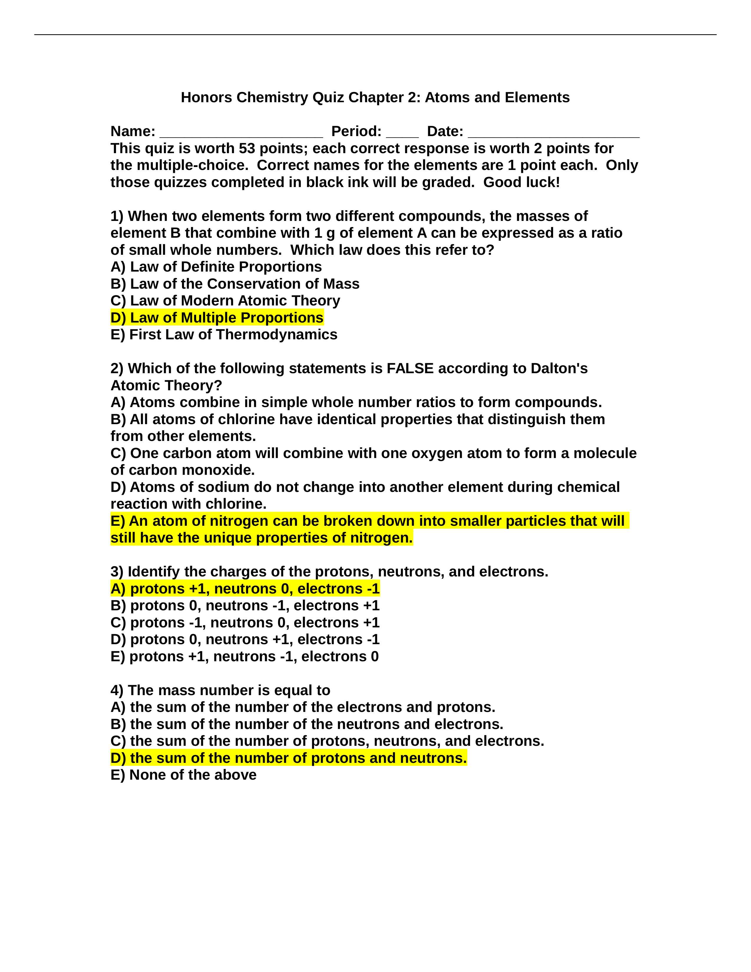 Honors Chemistry Quiz Chapter 2 Tro 2012_drwh0qg591c_page1