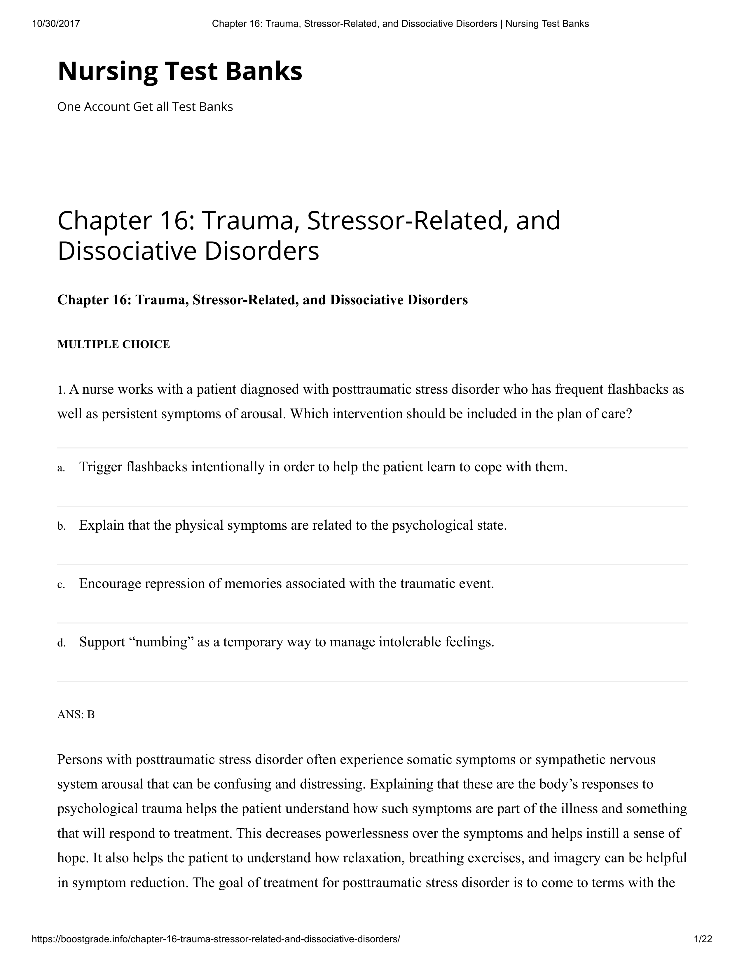 Chapter 16_ Trauma, Stressor-Related, and Dissociative Disorders _ Nursing Test Banks.pdf_dsjji9aws34_page1