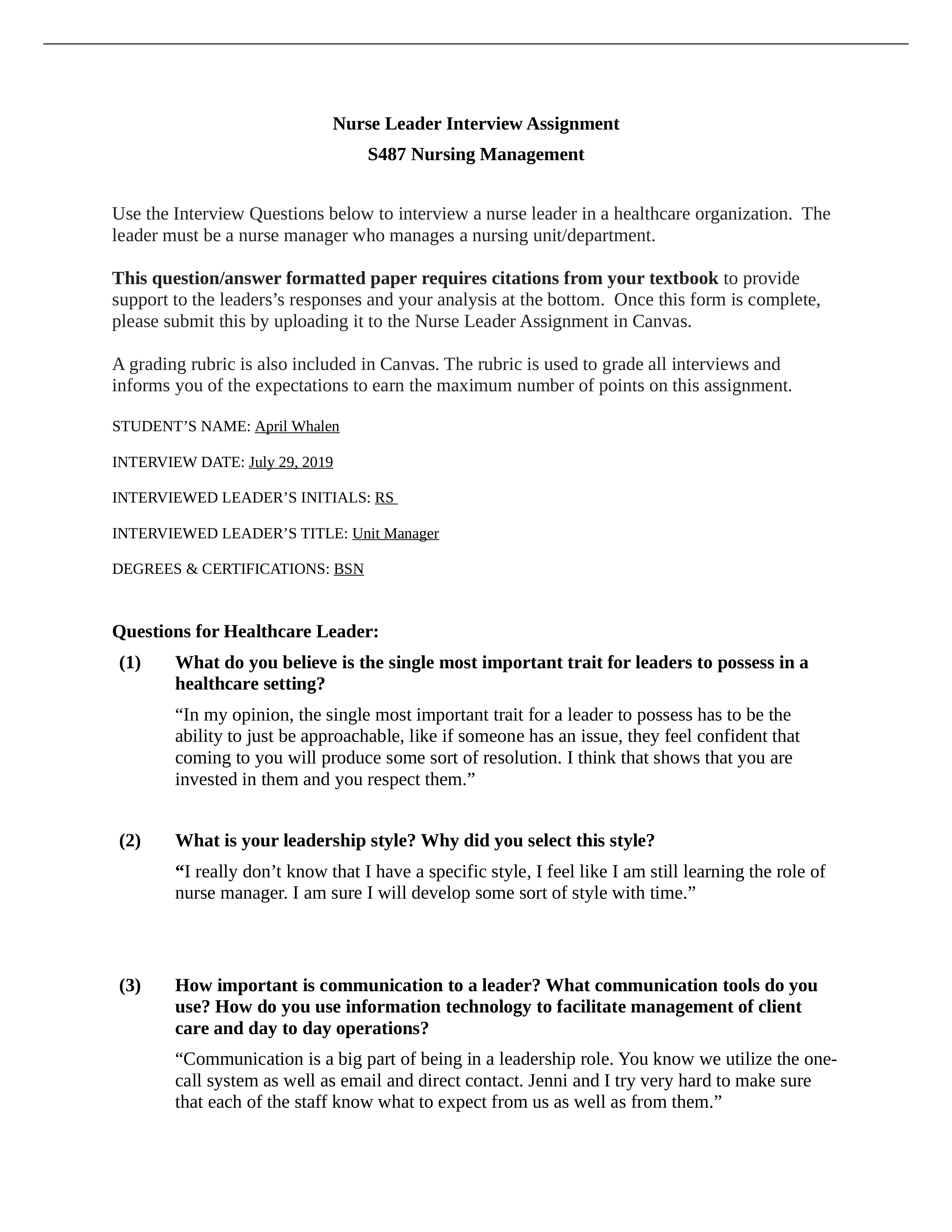 S487 Nurse Leader Interview Assignment (1).docx_dsusdmb9su9_page1