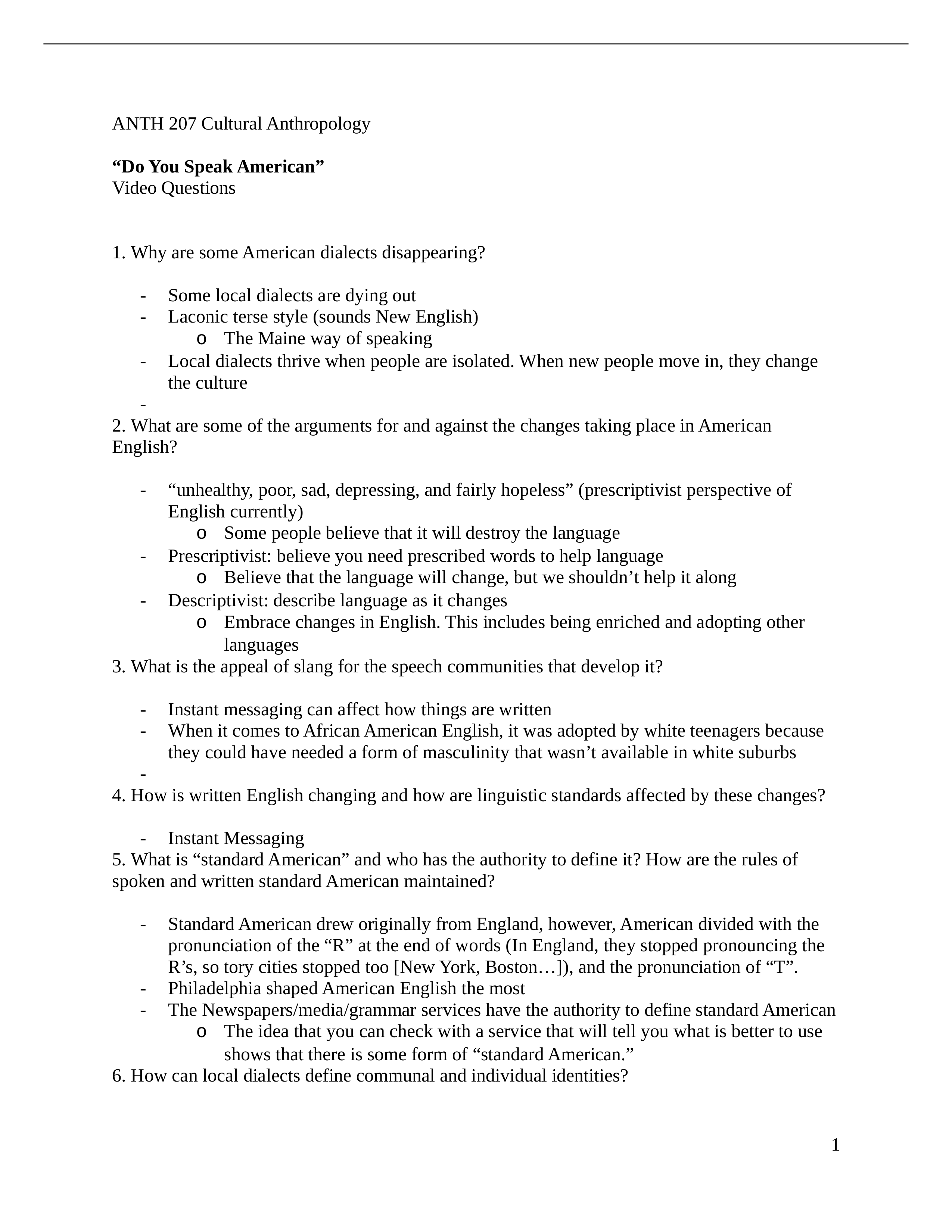 Video 2 questions - Do You Speak American - ep 1 NOTES.docx_dt1zx6fs9sn_page1