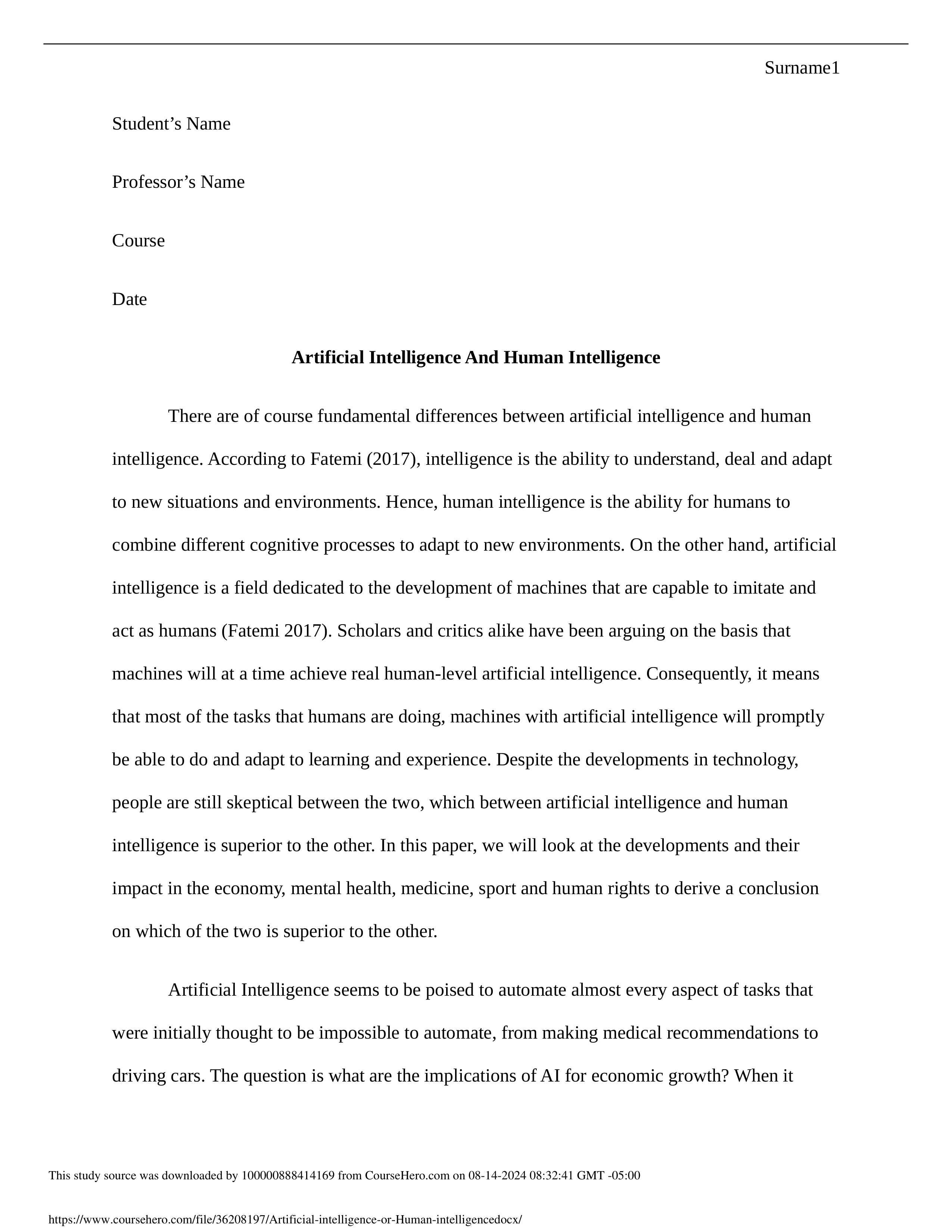 Artificial intelligence or Human intelligence.docx_dt26d3ehj1m_page1