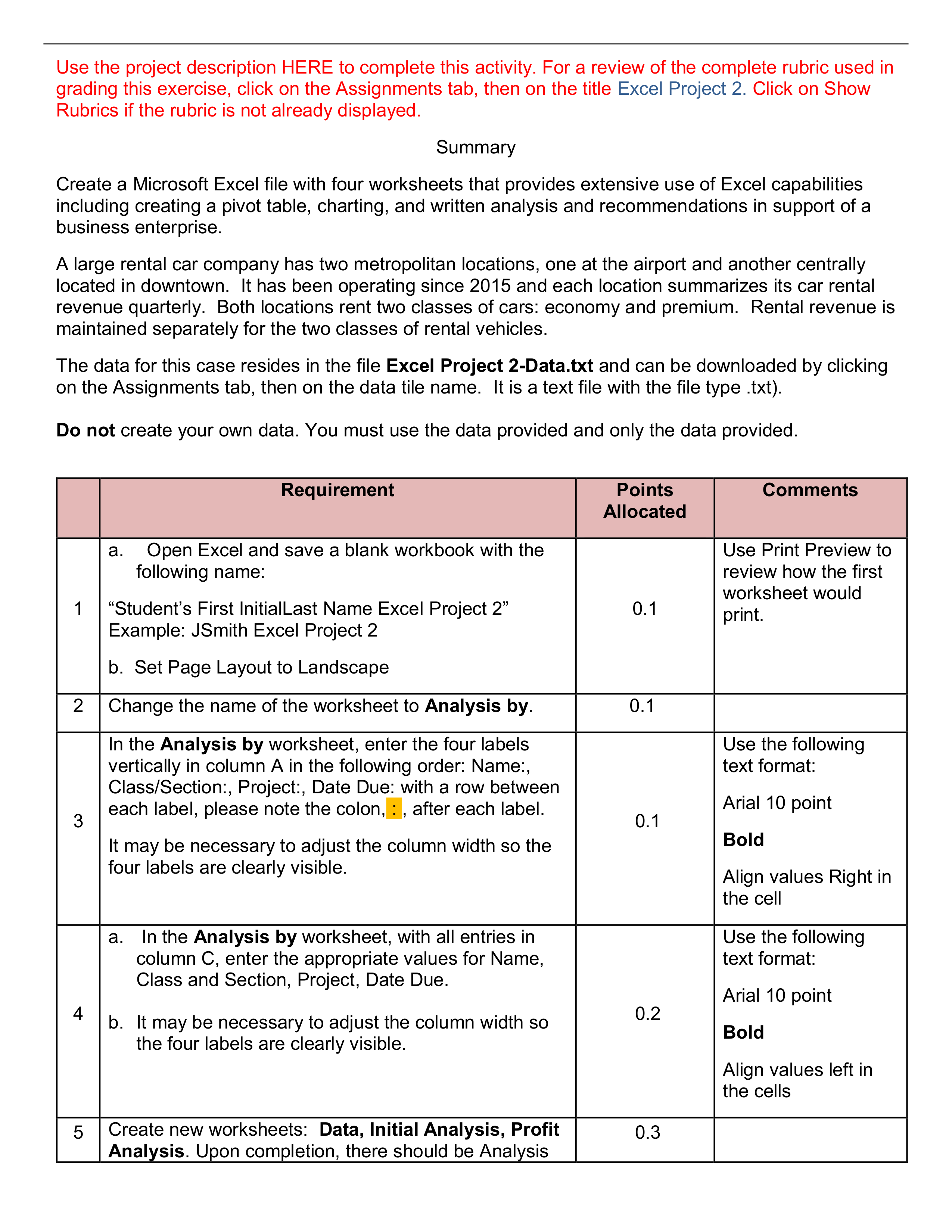 Excel Project #2 - Instructions.pdf_dt3pljd45mu_page1