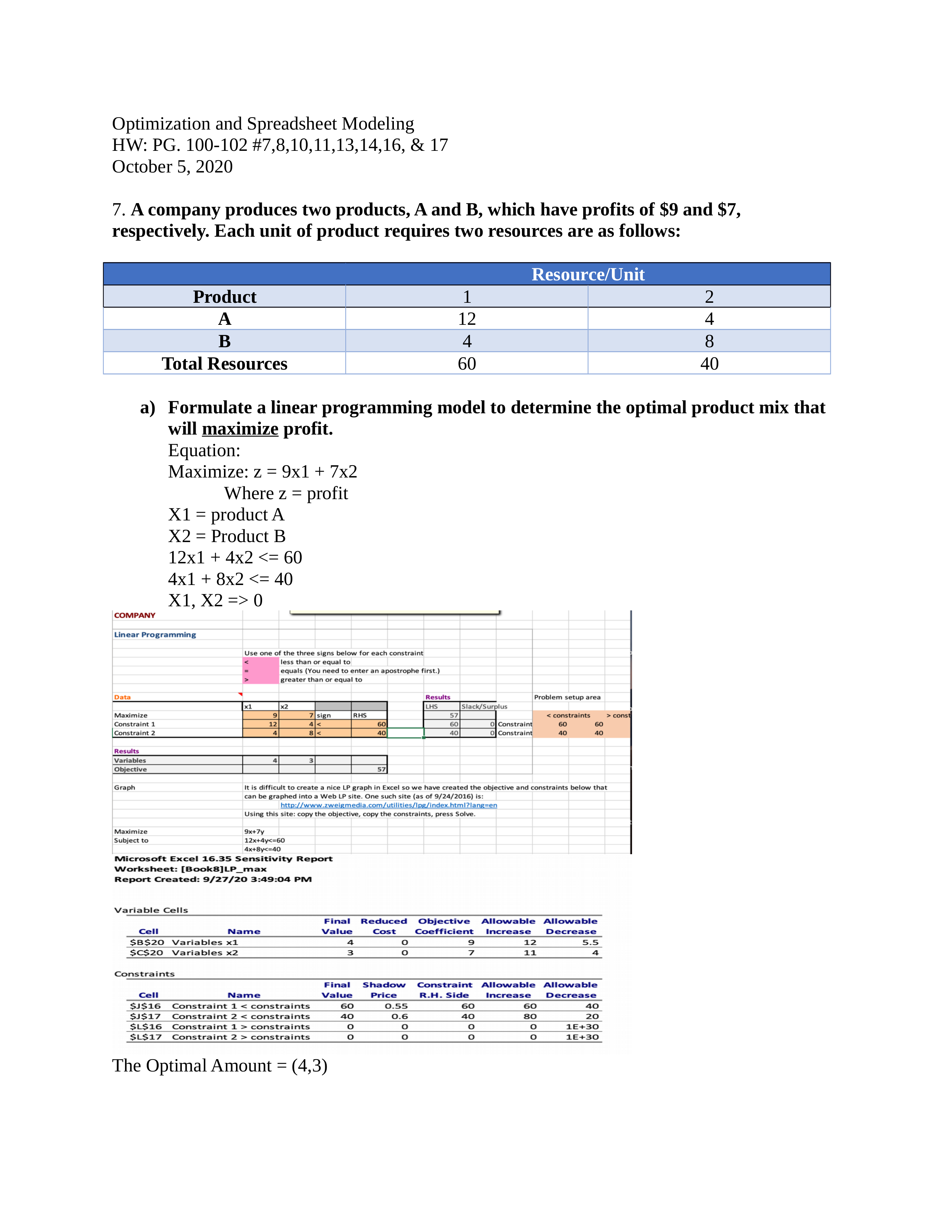 Optimization and Spreadsheet Homework 3.docx_dtdffyt43hh_page1