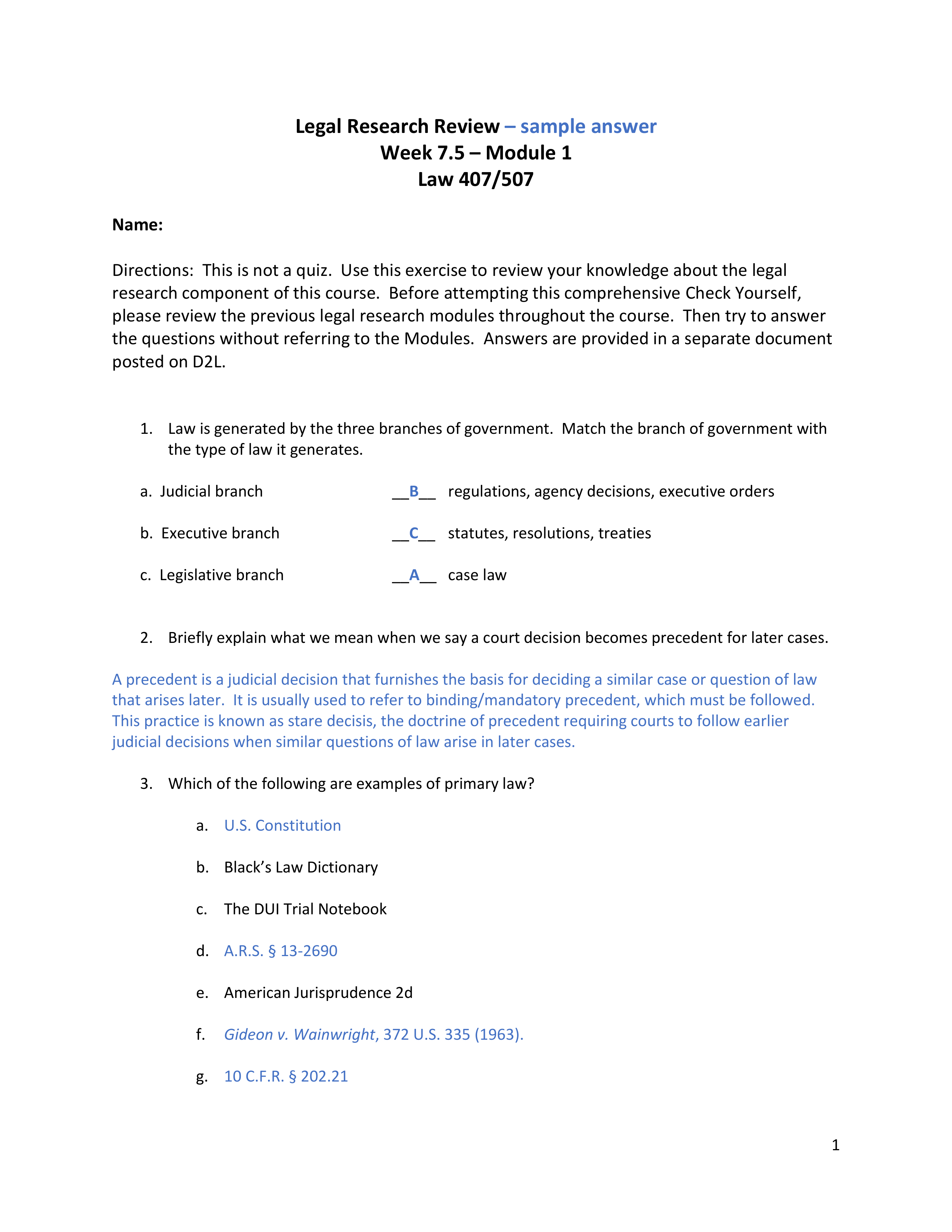 Week 7.5-Module 1-Legal Research Review-sample answer.pdf_dtdmlkni9le_page1