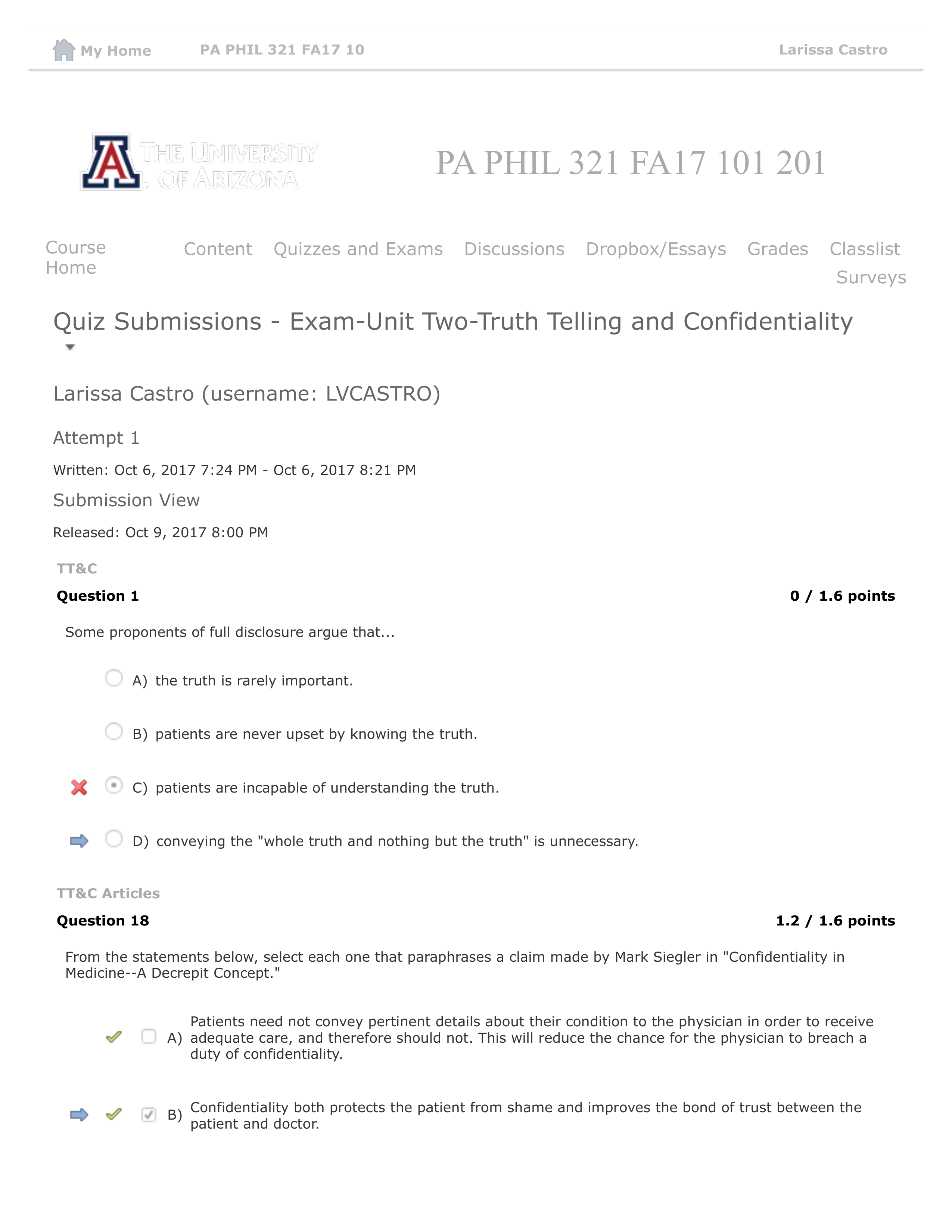 PHIL 321- Exam Two Truth Telling and Confidentiality.pdf_dtgjn2saaob_page1