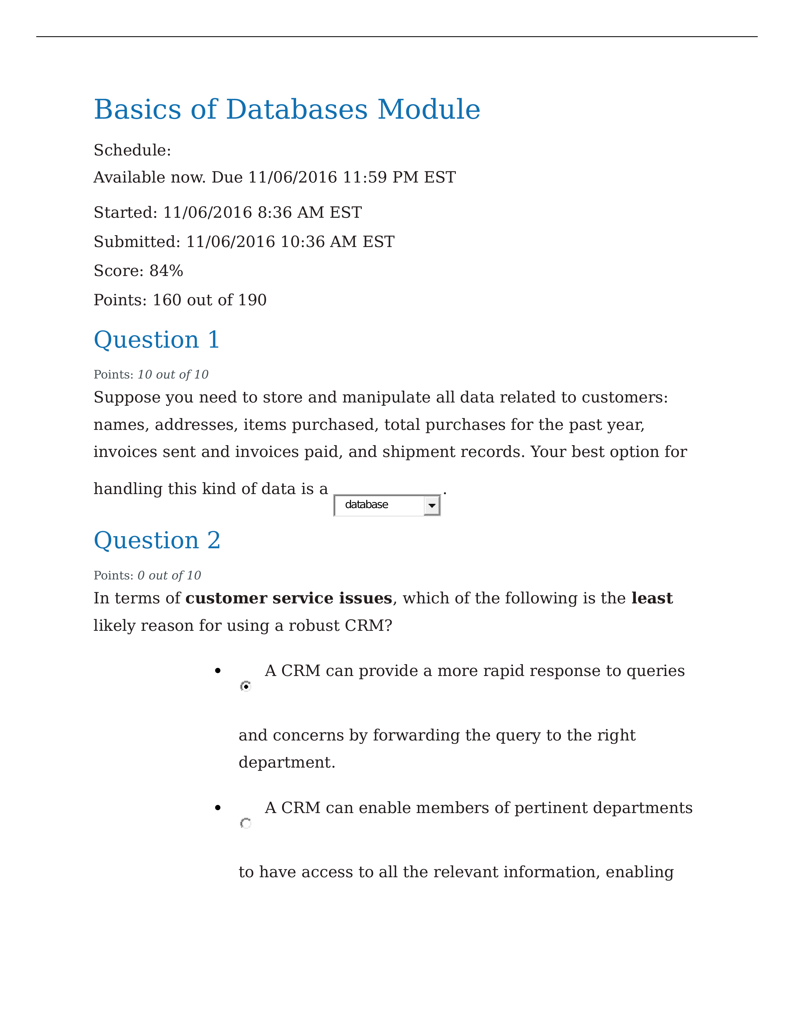 Module 11 Basics of Databases quize_dthxcqcrkth_page1