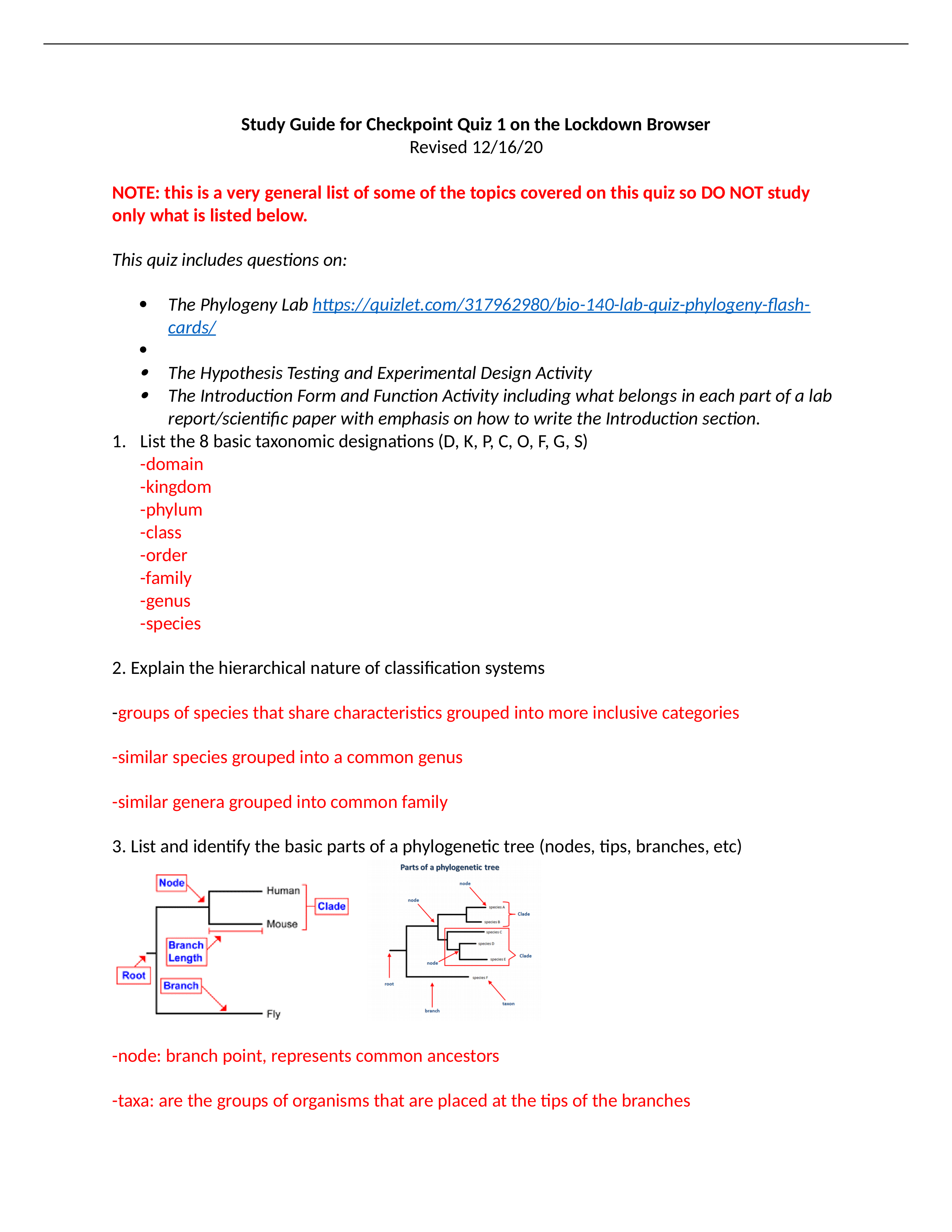 Study Guide for Checkpoint I Online Quiz Sp21.docx_dtnuzqxn1pu_page1