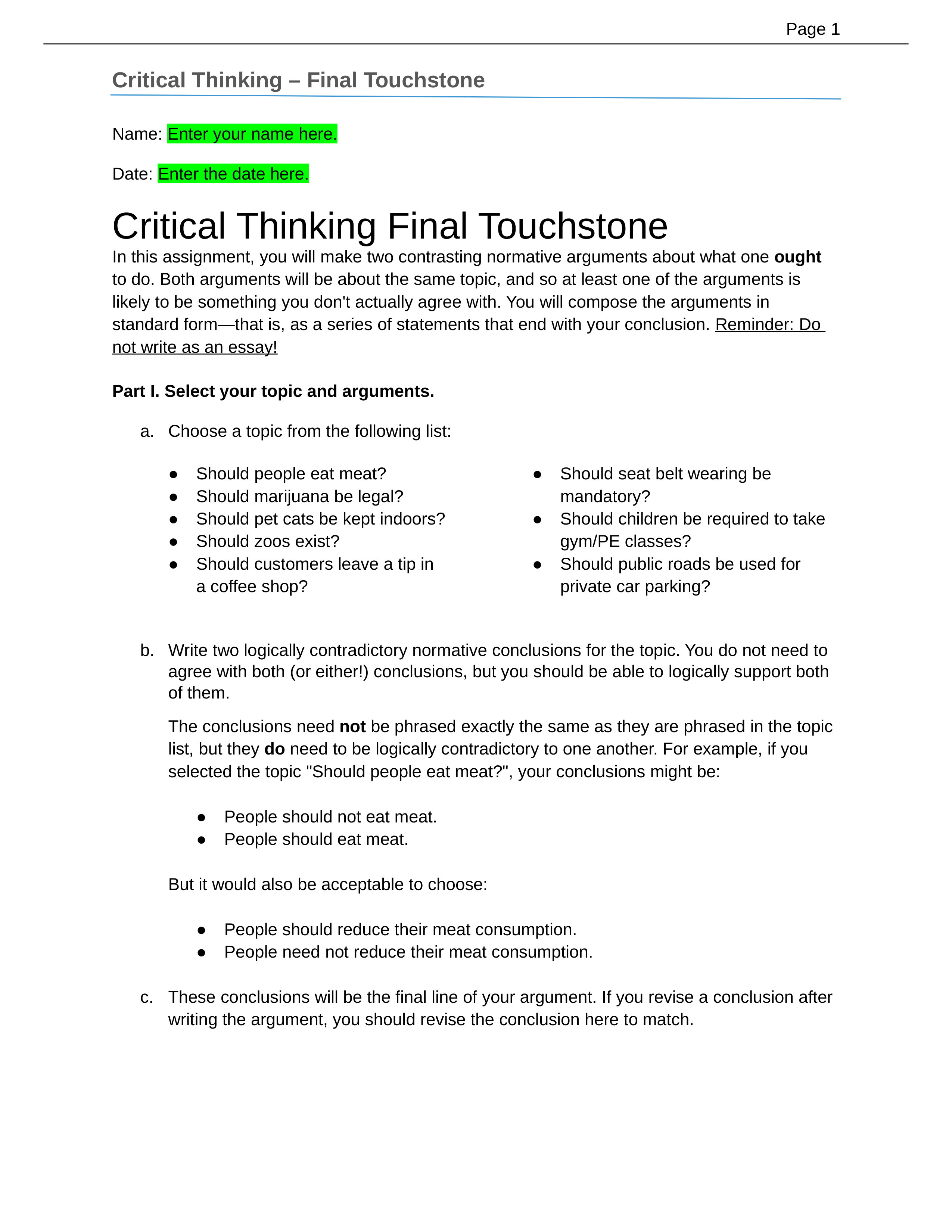 Critical Thinking Touchstone 4 template tenica williams.docx_dtozelpvj56_page1