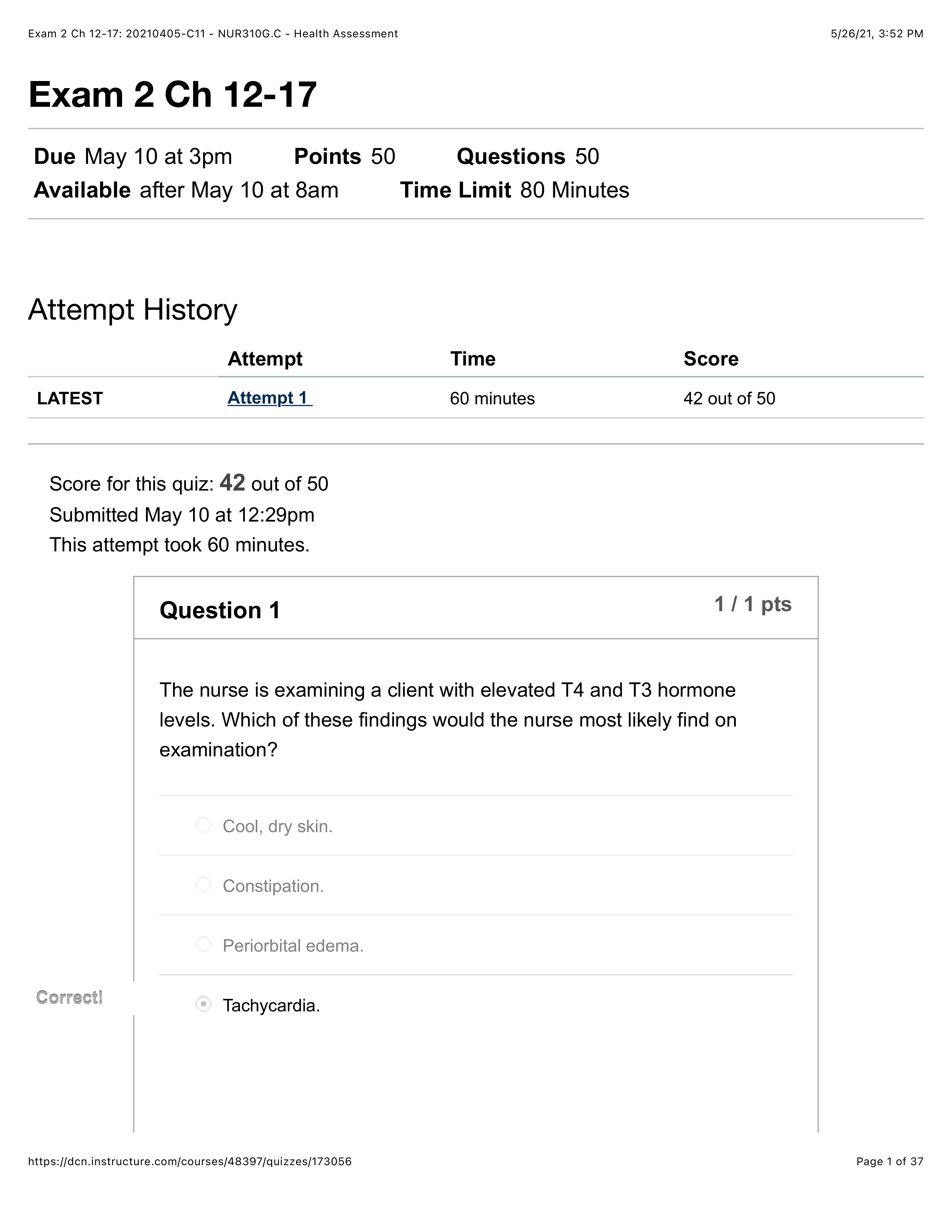 Exam 2 Ch 12-17: 20210405-C11 - NUR310G.C - Health Assessment.pdf_dtx480dtzej_page1