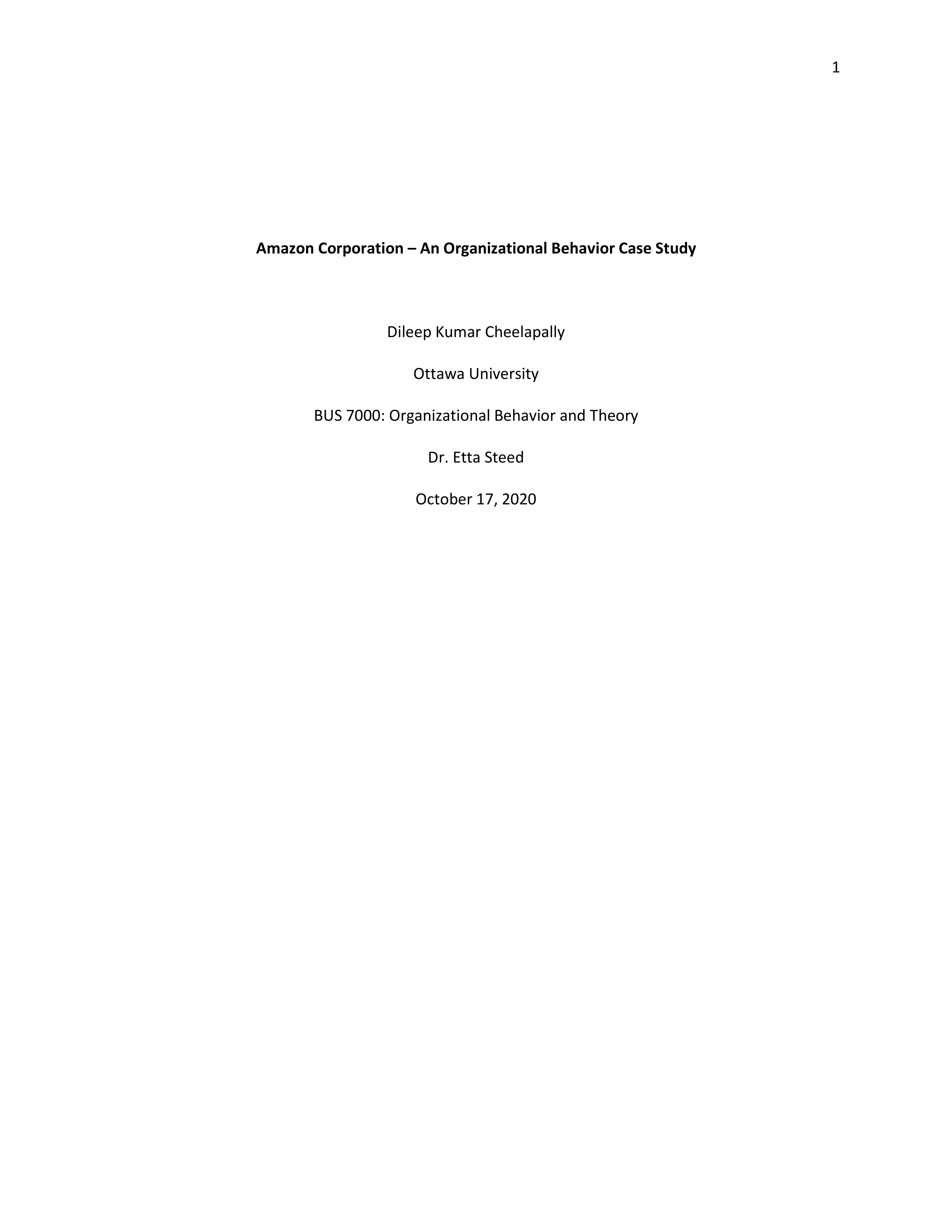 Amazon Corporation - An Organizational Behavior Case Study.pdf_du0yx30ucgh_page1