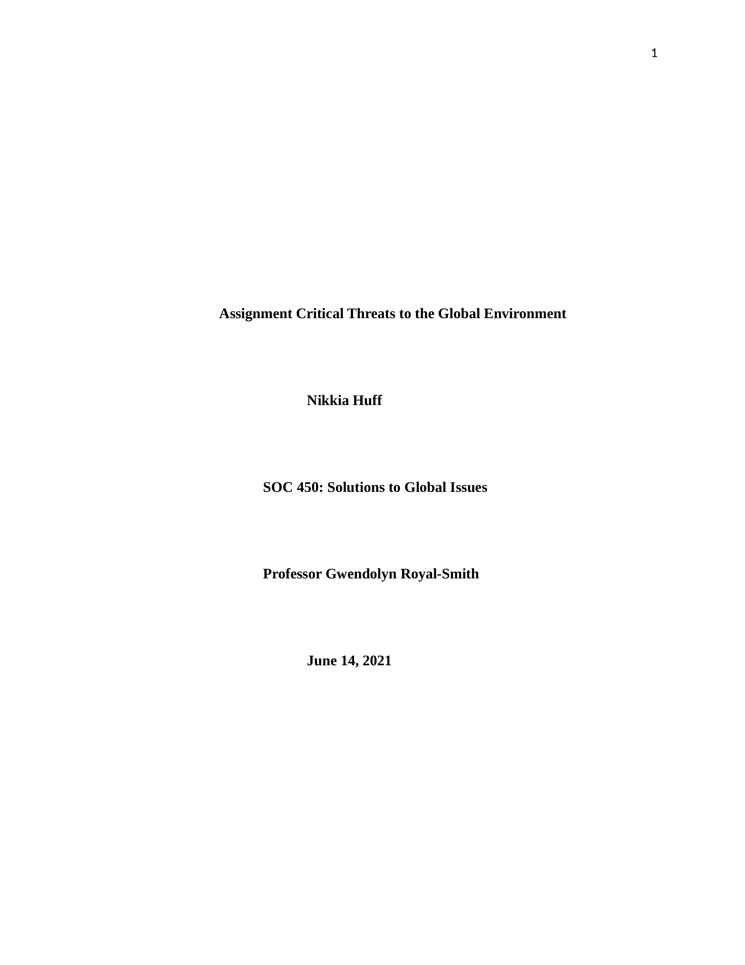 Assignment Critical Threats to the Global Environment.docx_du28azrmw9x_page1