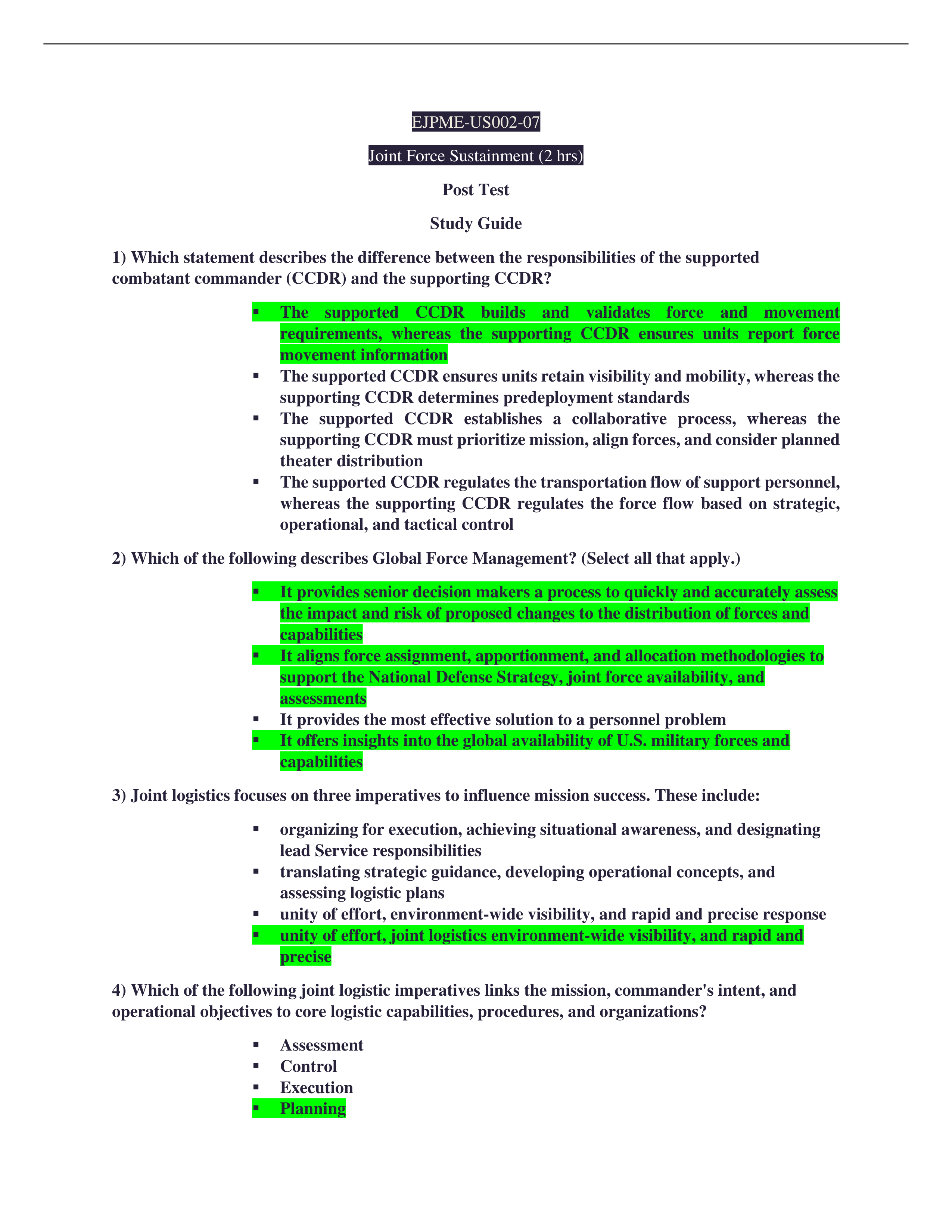 EJPME 2 Joint Force Sustainment Post Test Study Guide.pdf_duaiptqllij_page1