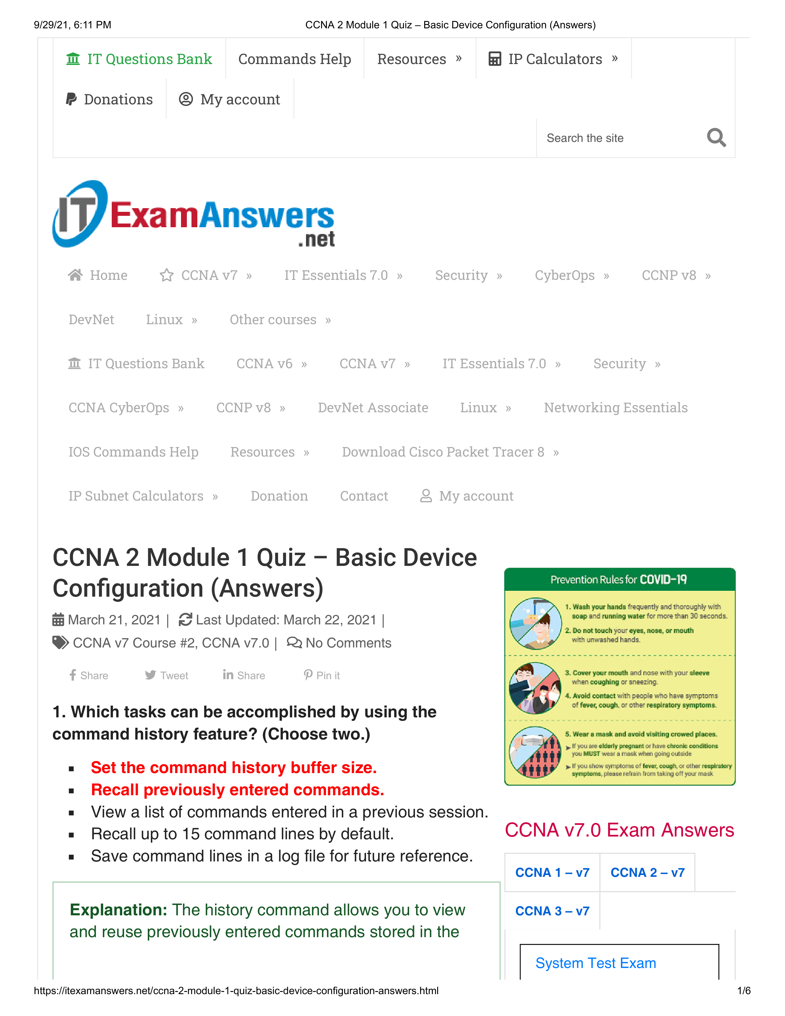 CCNA 2 Module 1 Quiz - Basic Device Configuration (Answers).pdf_dufsbdlnoa8_page1