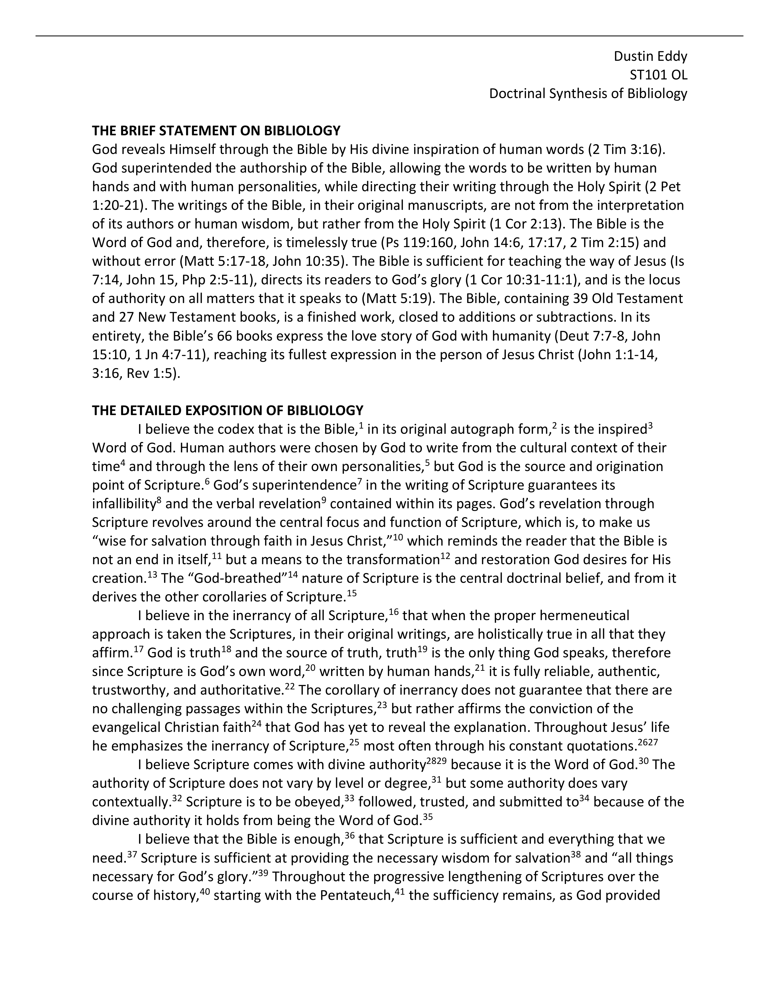 Doctrinal Synthesis of Bibliology_DustinEddy.pdf_dui3hgd4akc_page1