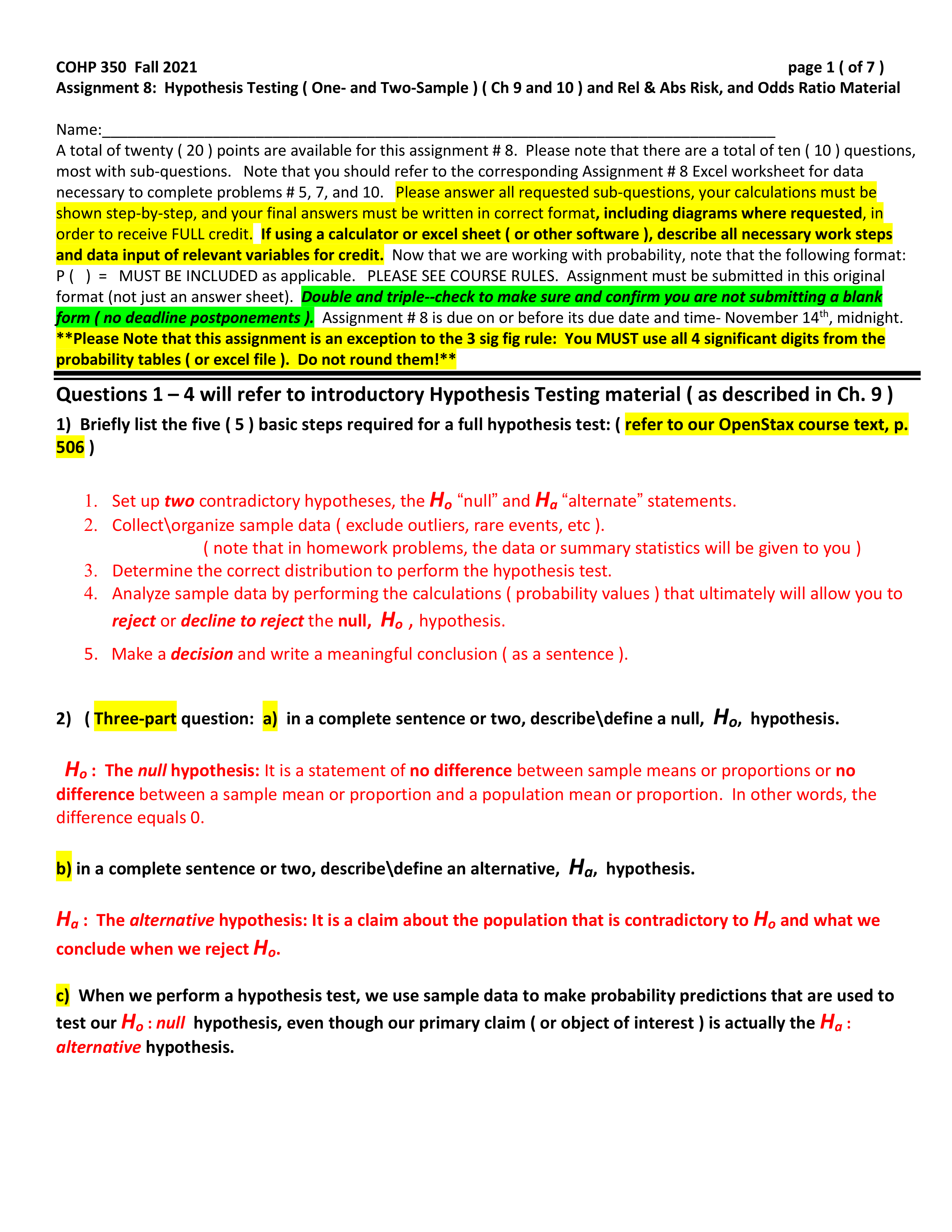 COHP 350 Assignment 8- ANSWER KEY.pdf_duk10irlnee_page1