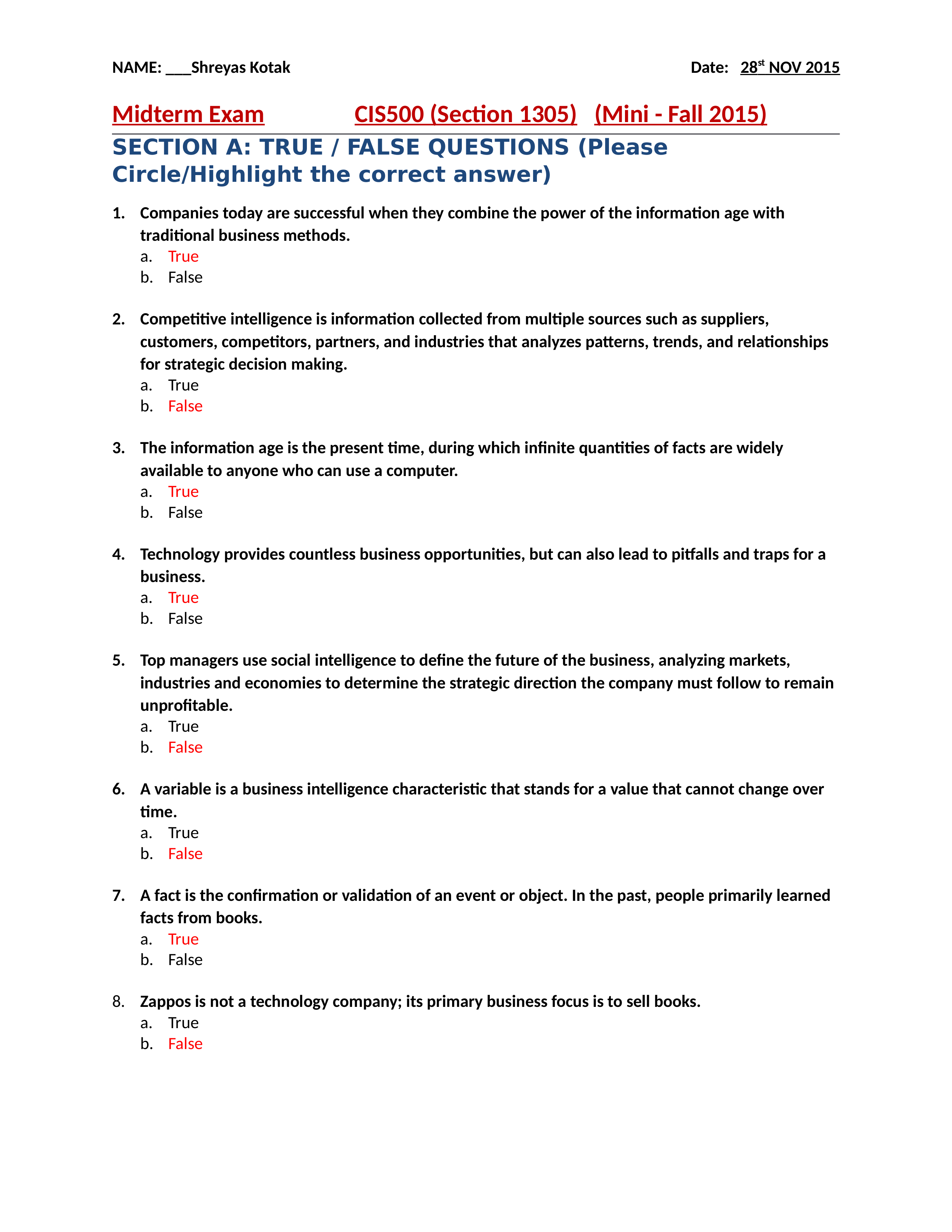 Midterm Exam  CIS500 (Section 1305)  (Mini - Fall 2015)_dusry3j83q6_page1