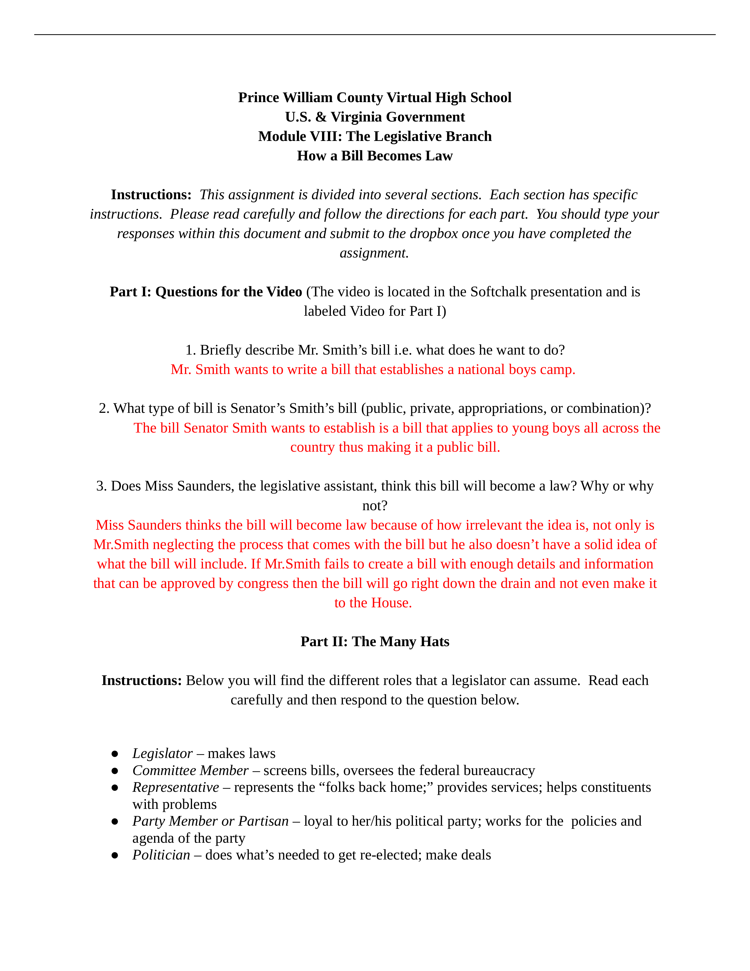 8.3 How a Bill Becomes Law Activity - Elyse LaPene.docx_duv4r4m4yrc_page1