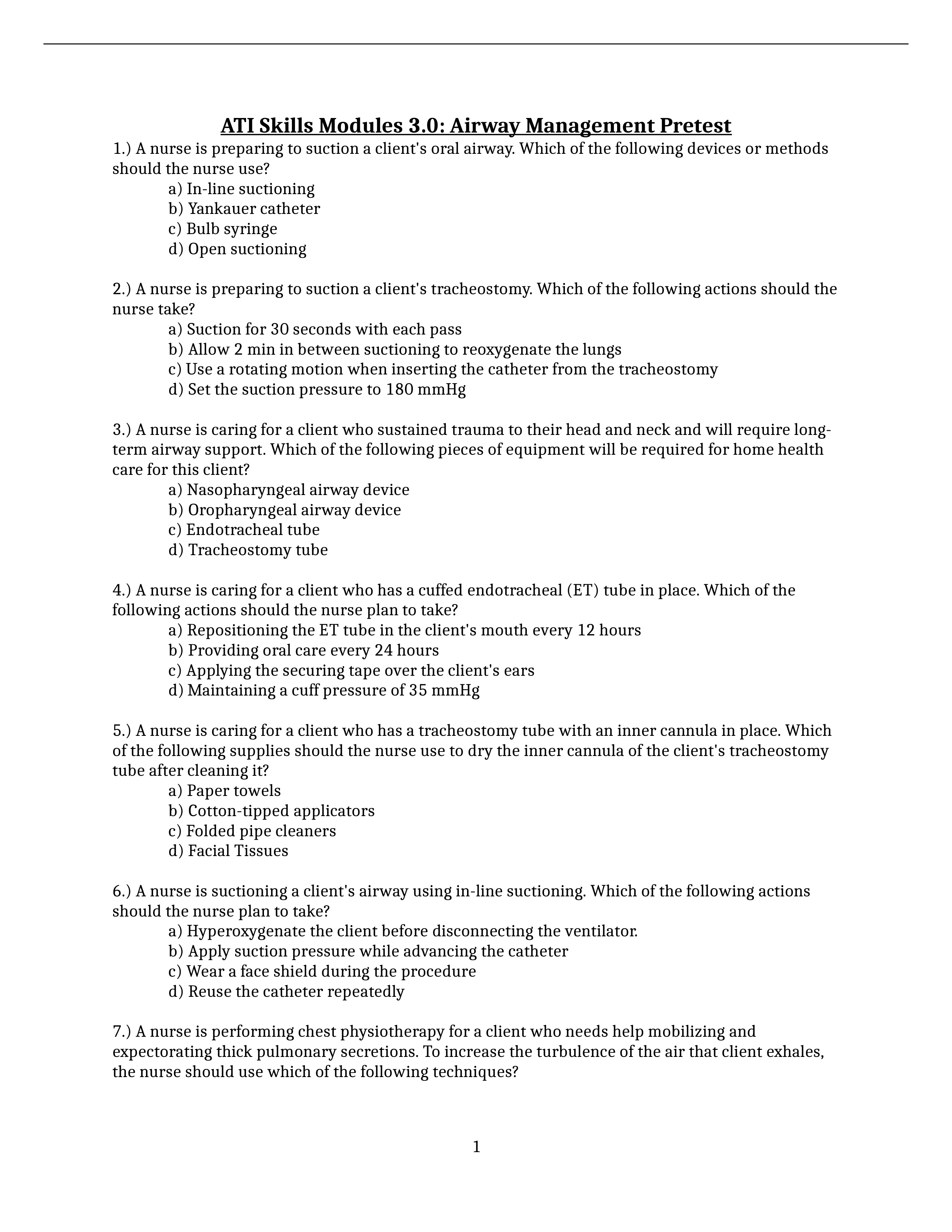 ATI Skills Modules 3- Airway Mngmt Pretest.docx_duvld7c2miu_page1