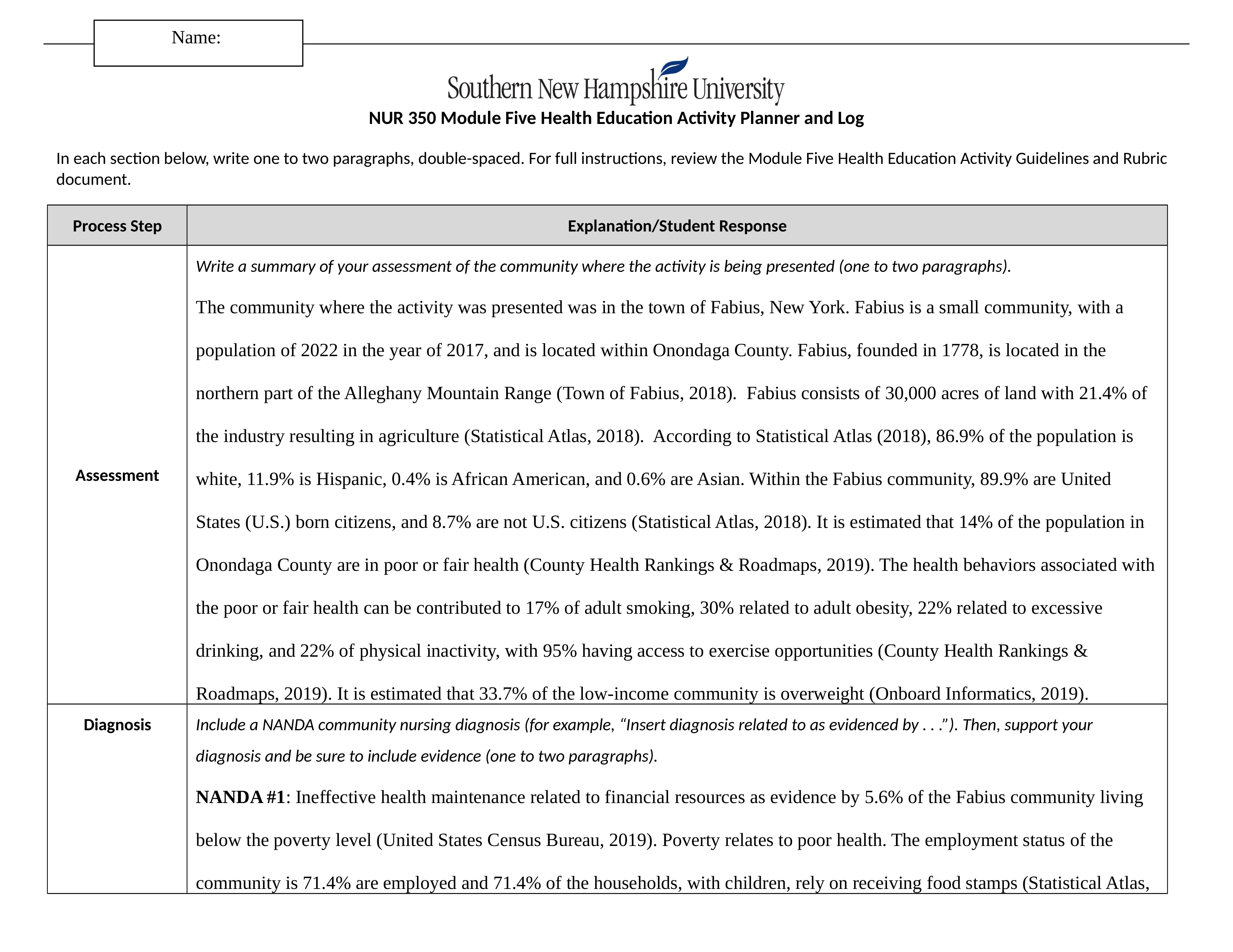 NUR 350 Module Five Health Education Activity Planner and Log.docx_dv273uxk428_page1