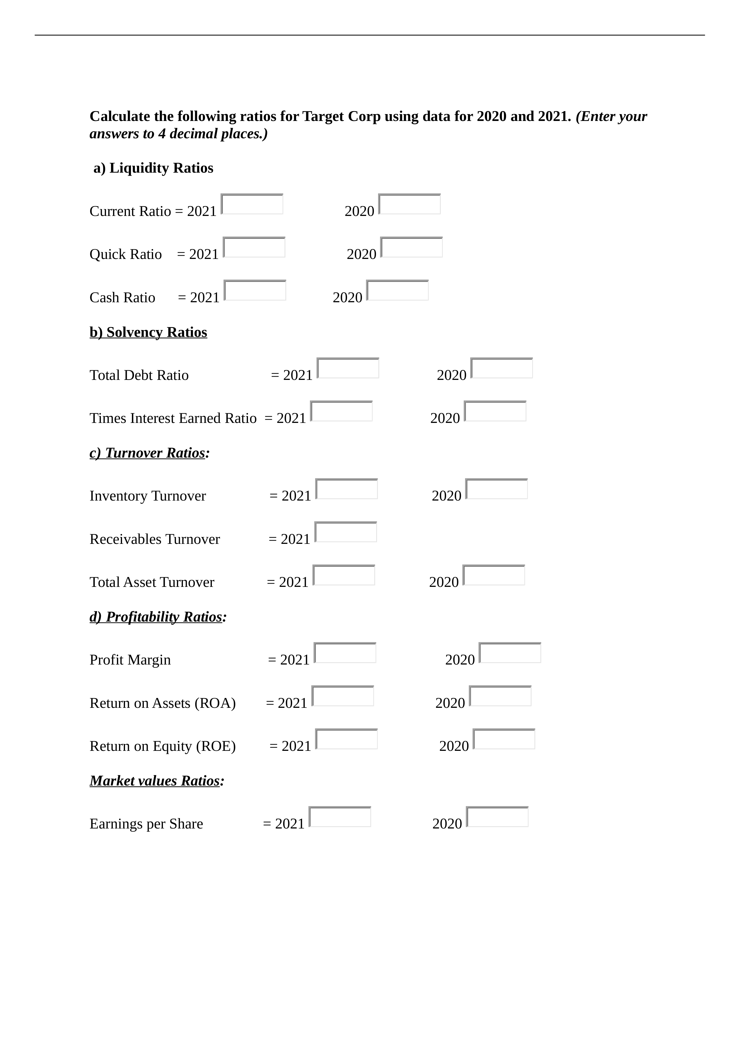 Calculate the following ratios for Target Corp using data for 2020 and 2021.docx_dv4ss1tm6sr_page1