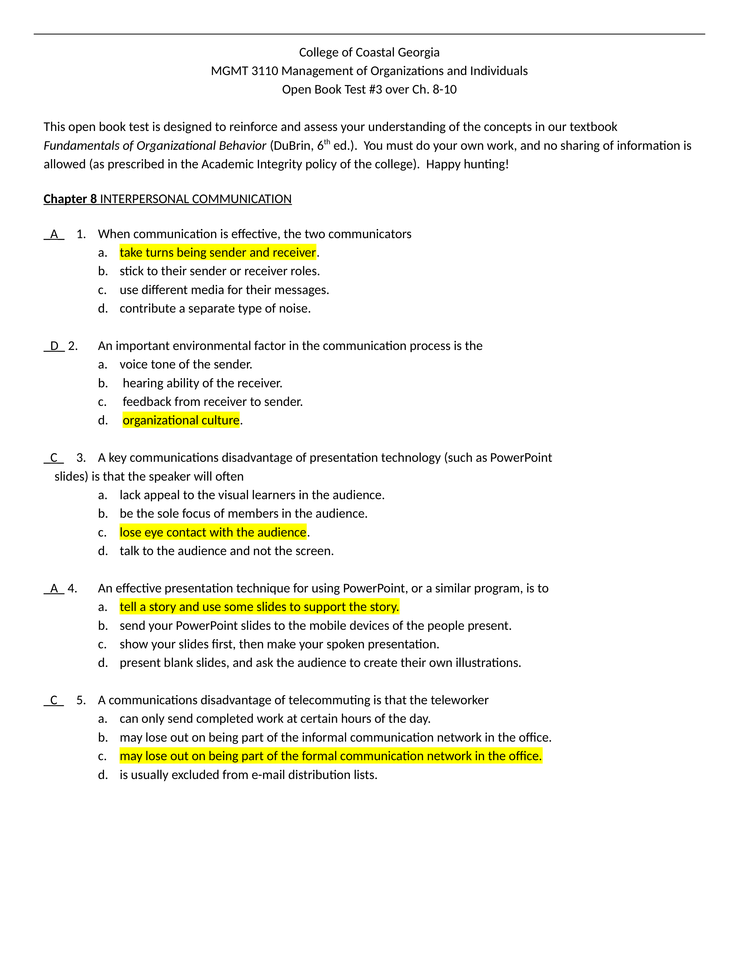 MGMT 3110 Test #3 DuBrin 6e.docx_dvcftq1nrnt_page1