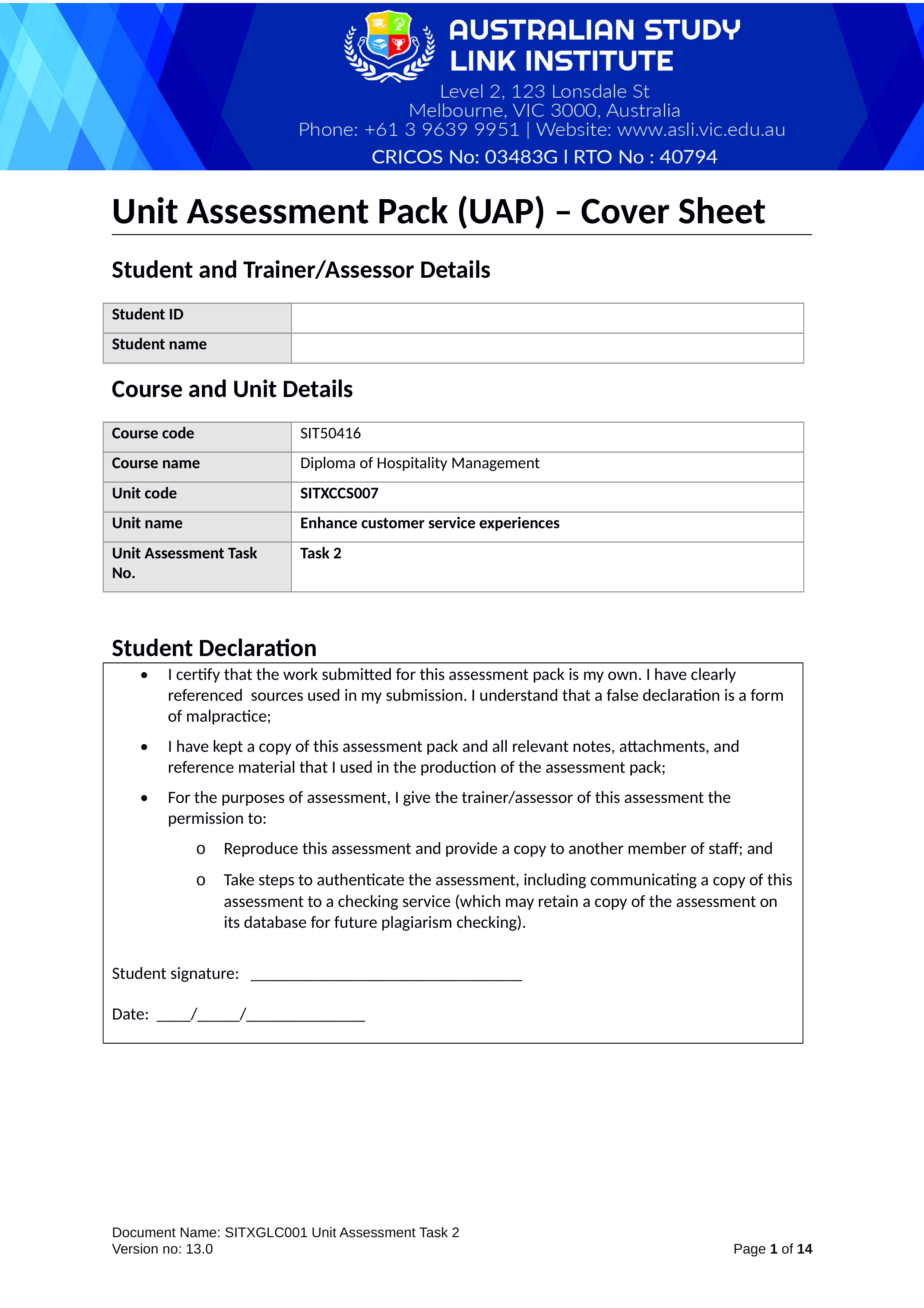 SITXCCS007 Unit Assessment Task 2.docx_dvle2ibgw4x_page1