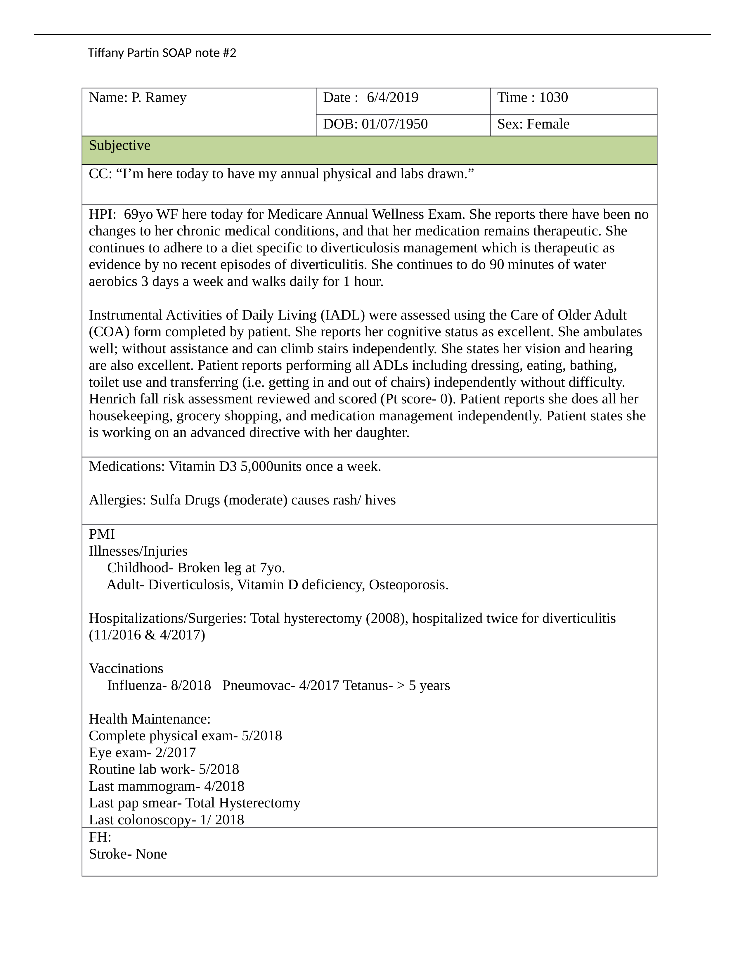 Medicare Wellness Exam SOAP note.docx_dvmh6wvxtb5_page1