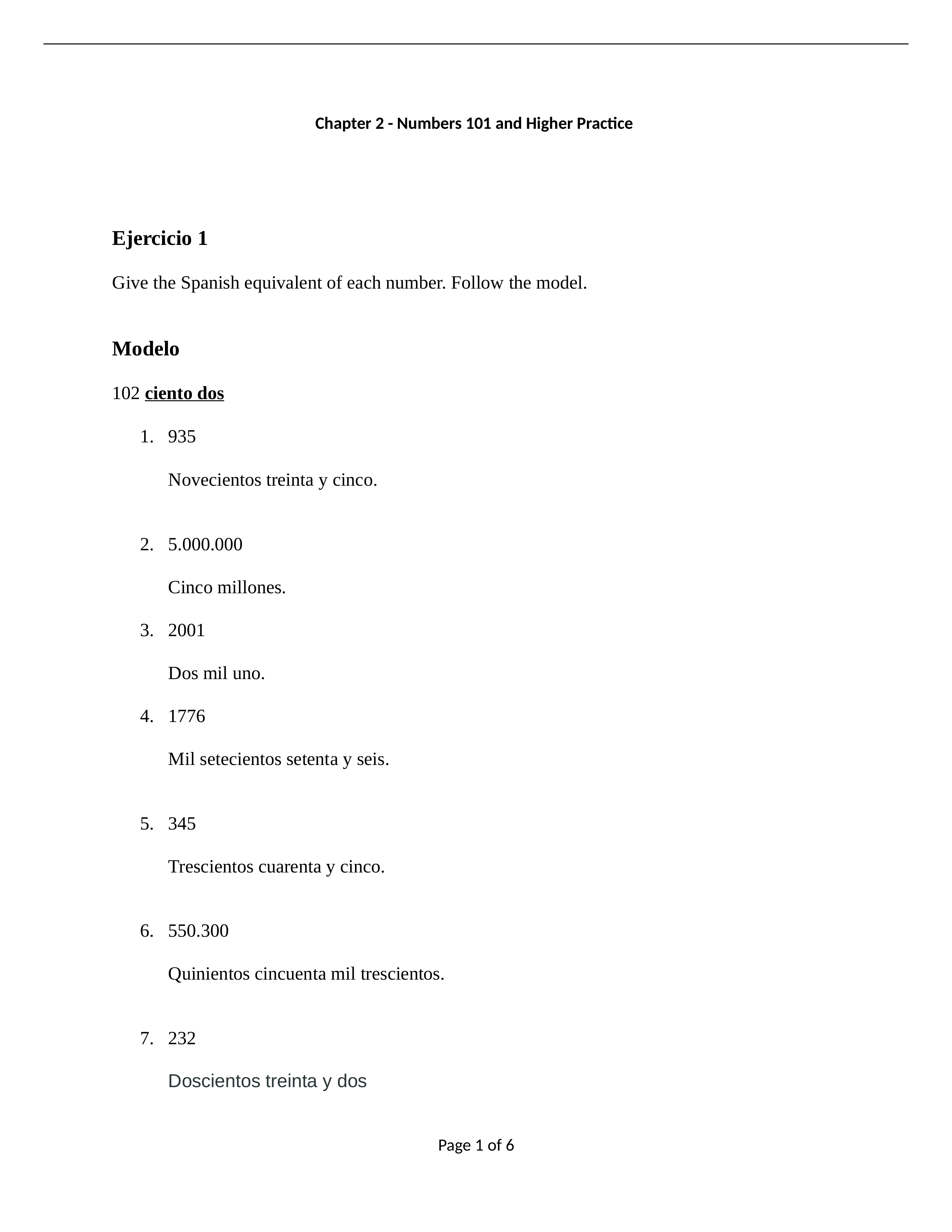 Lauryn Gahkila - Spanish 101 - Chapter 2 - Numbers 101 and higher practice.docx_dw4dvp69f67_page1