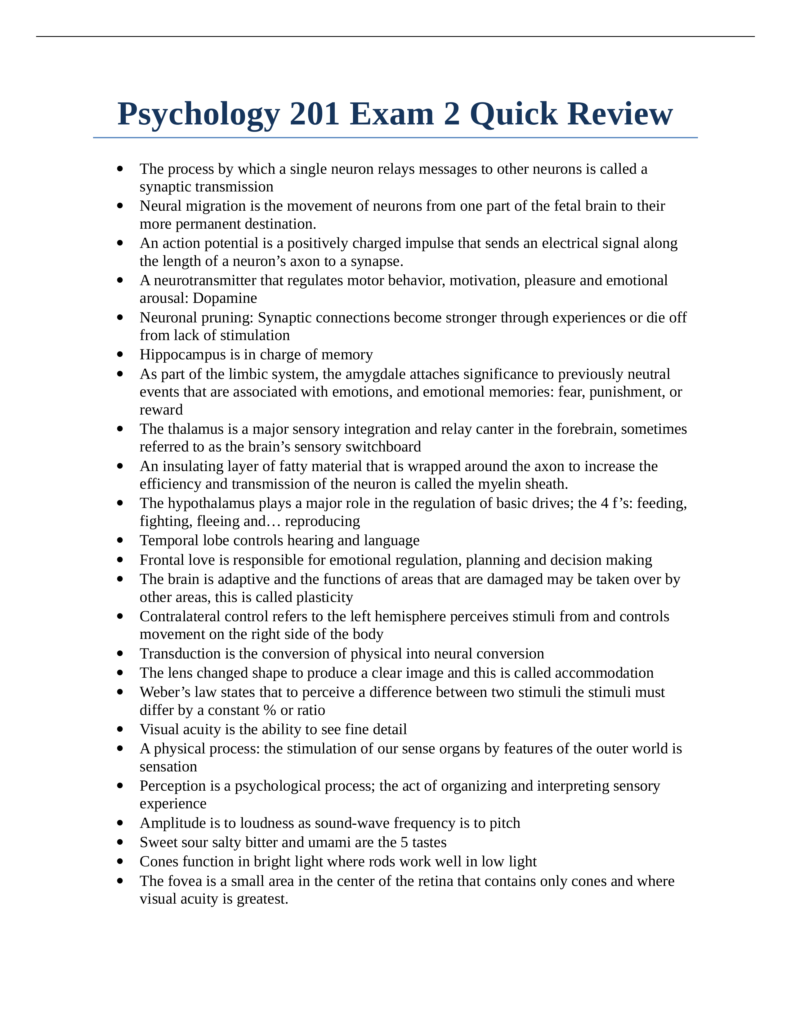 Psychology 201 Exam 2 Quick Review_dwd9sr2prva_page1