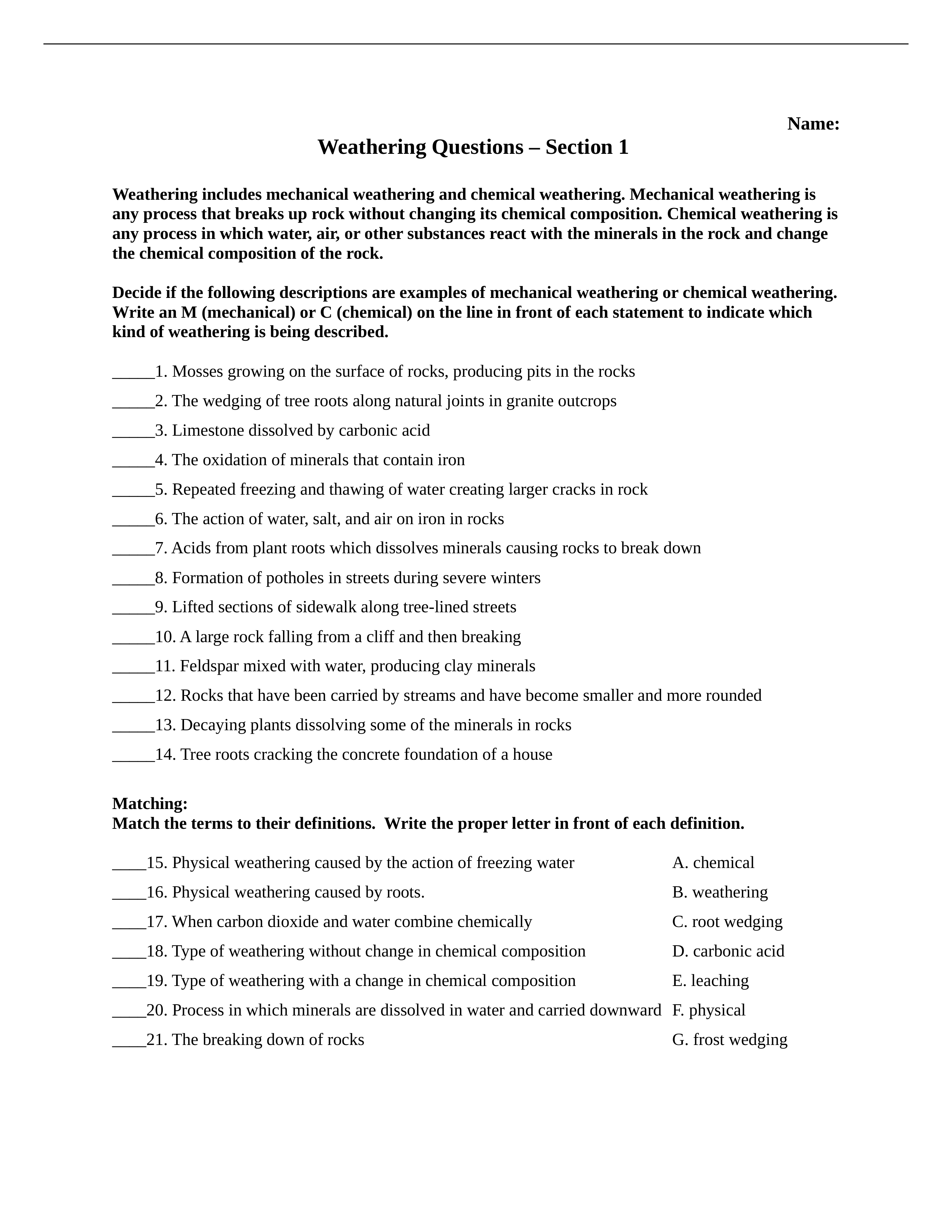 Weathering and Erosion Reading questions 091.doc_dwnzoavbzy9_page1