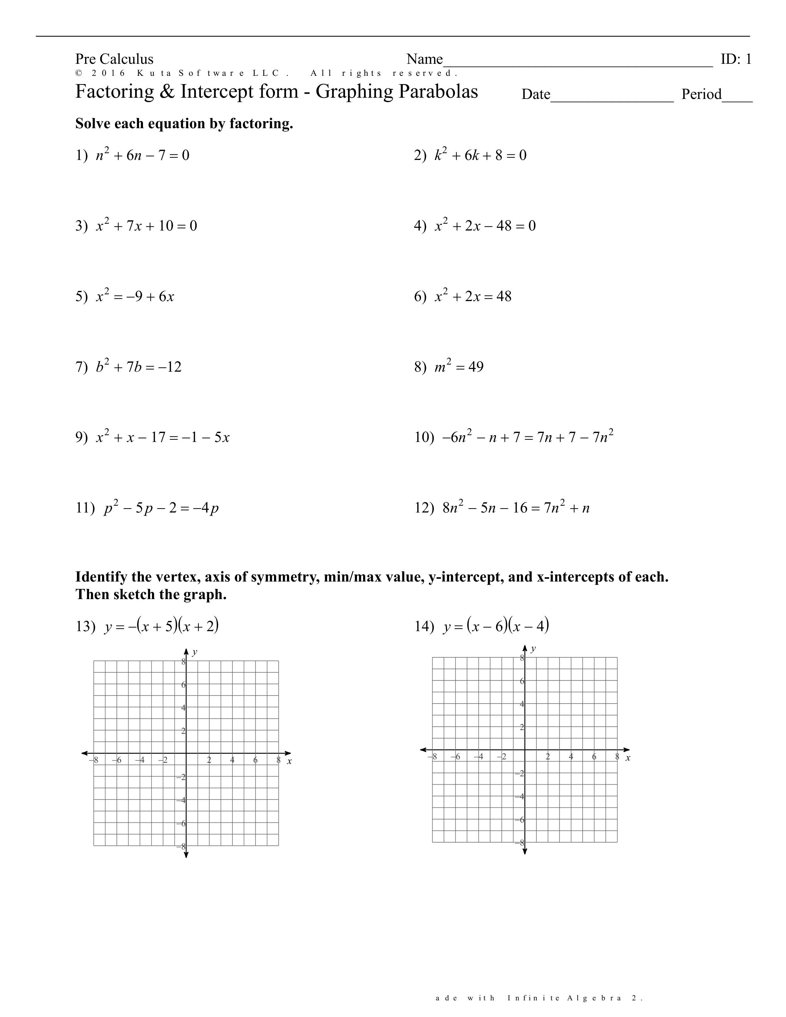 factoring & intercept form - graphing parabolas.pdf_dwyc0afdmkw_page1