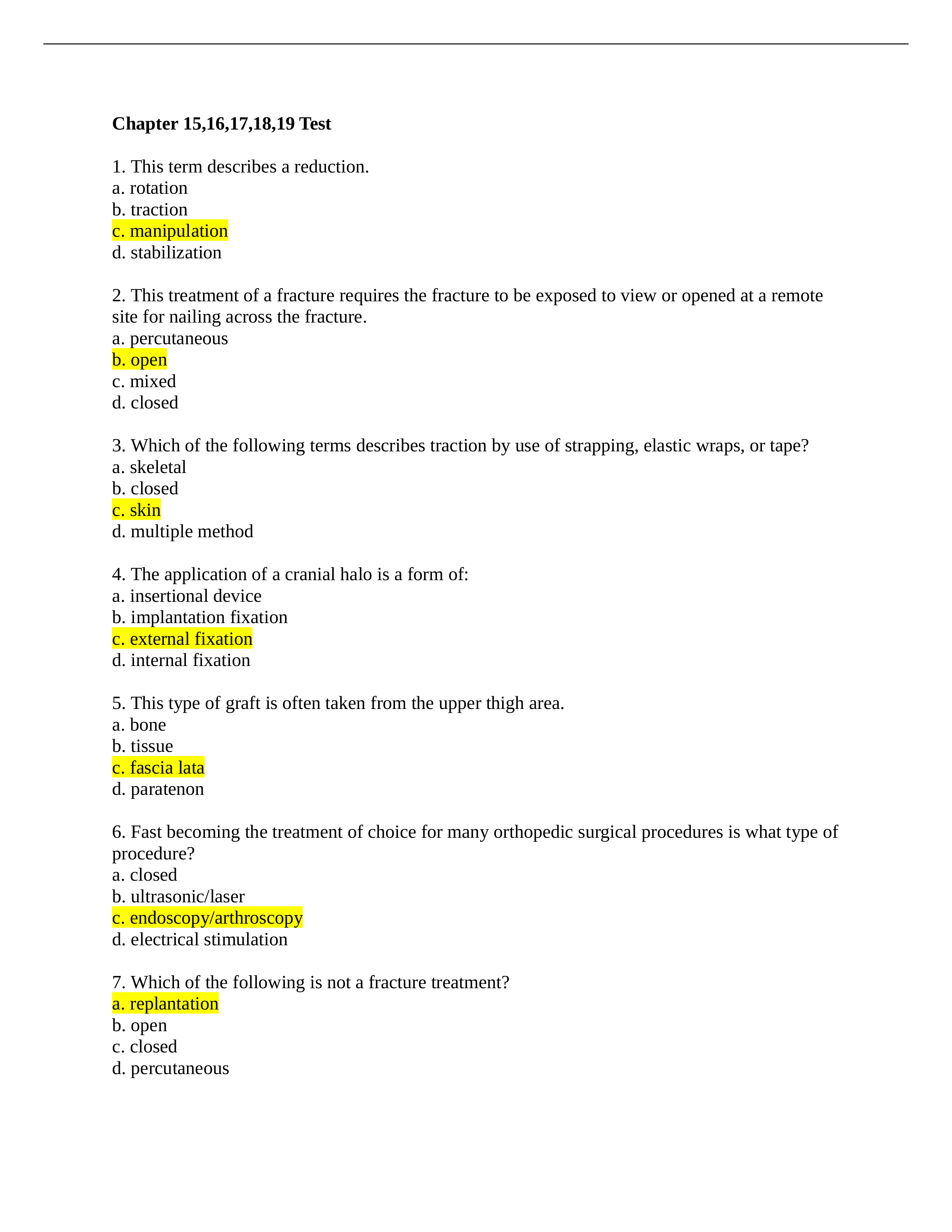 HIM - 257 Chapter 15,16,17,18,19 Coding I BHC exam (1).docx_dwzahllh0rt_page1