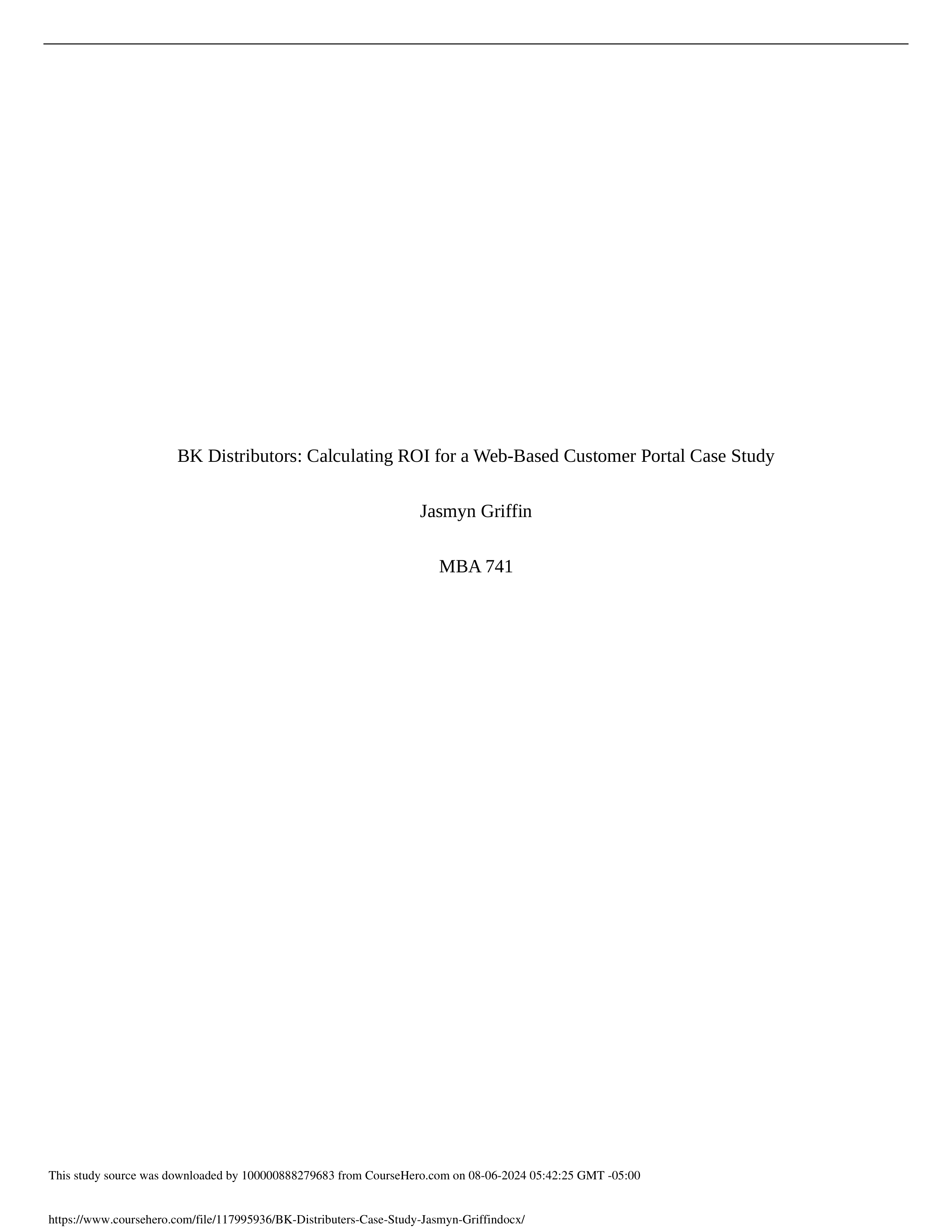 BK Distributers Case Study - Jasmyn Griffin.docx_dx80bl8zcju_page1