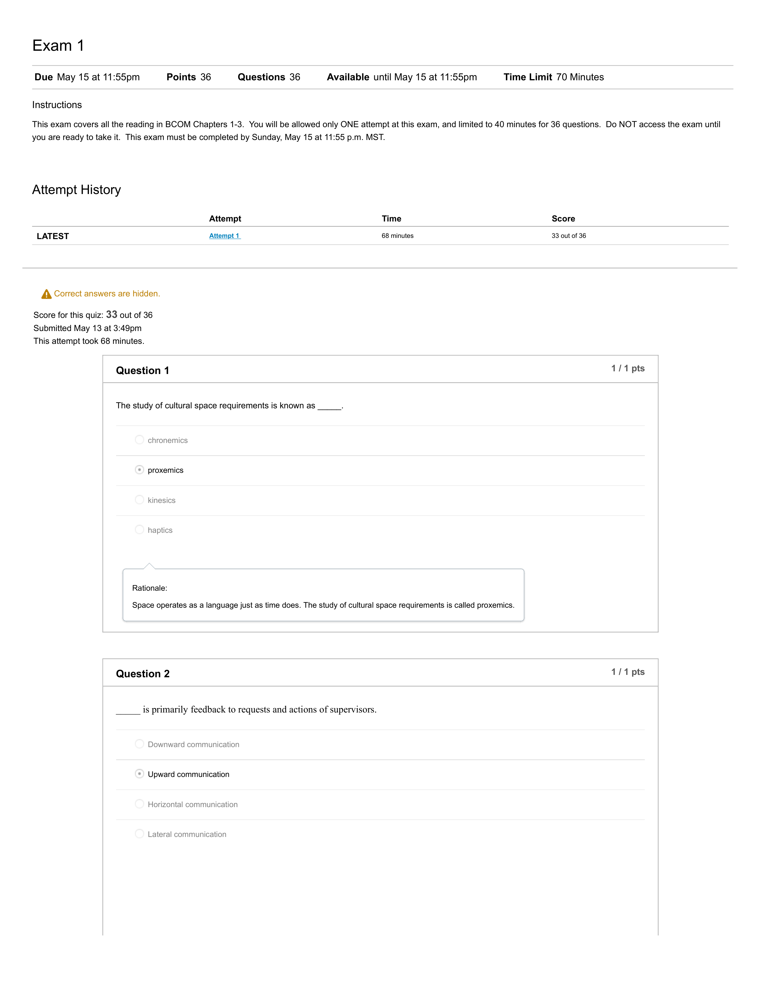 Exam 1: BUS COMMUNICATION SU2016_BSNS2225_7X_dxhi08c3hh9_page1