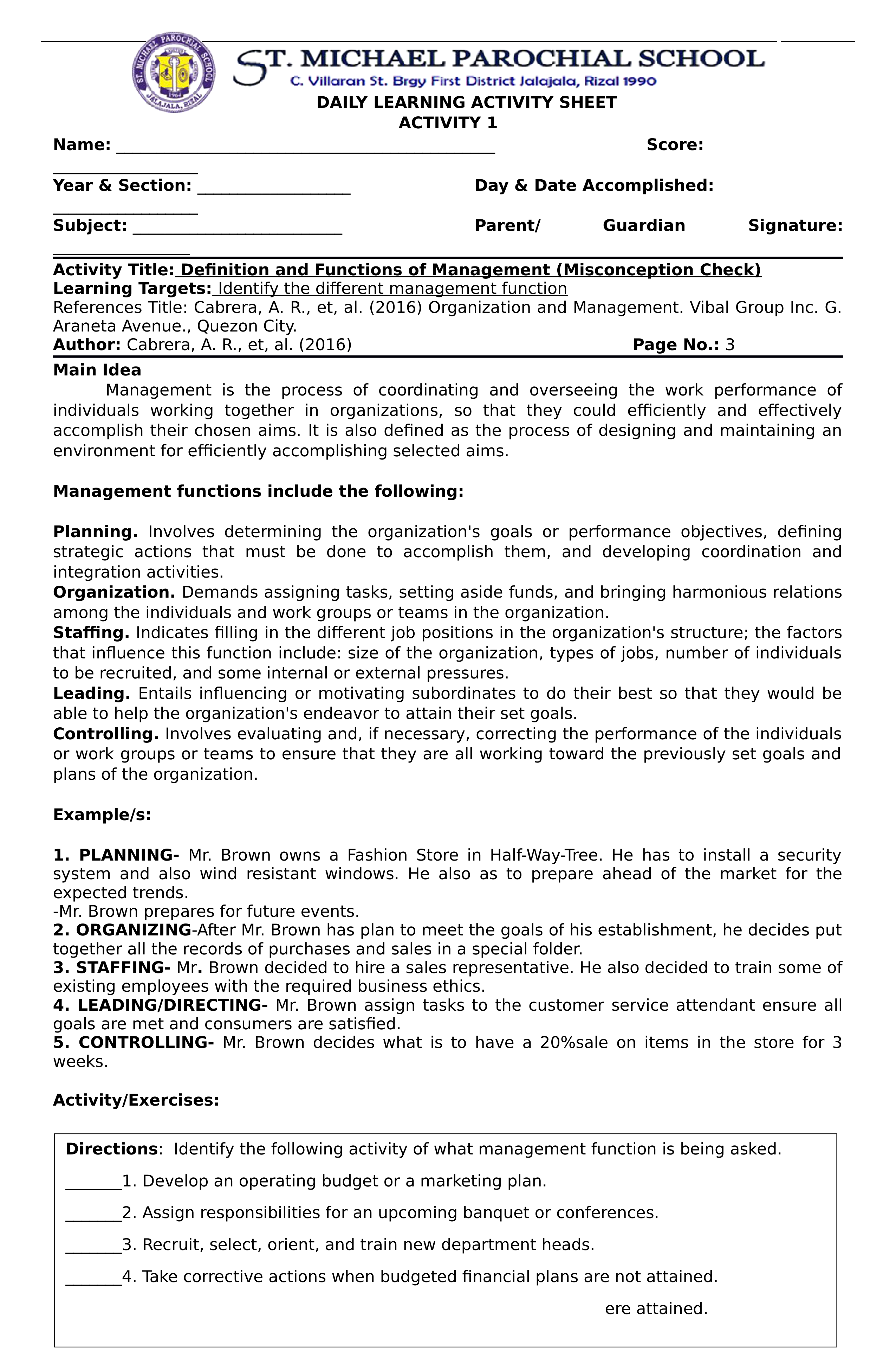 DAILY LEARNING ACTIVITY SHEET ORGANIZATION&MANAGEMENT GAS 11 1ST WEEK.docx_dxrpwqtqri9_page1