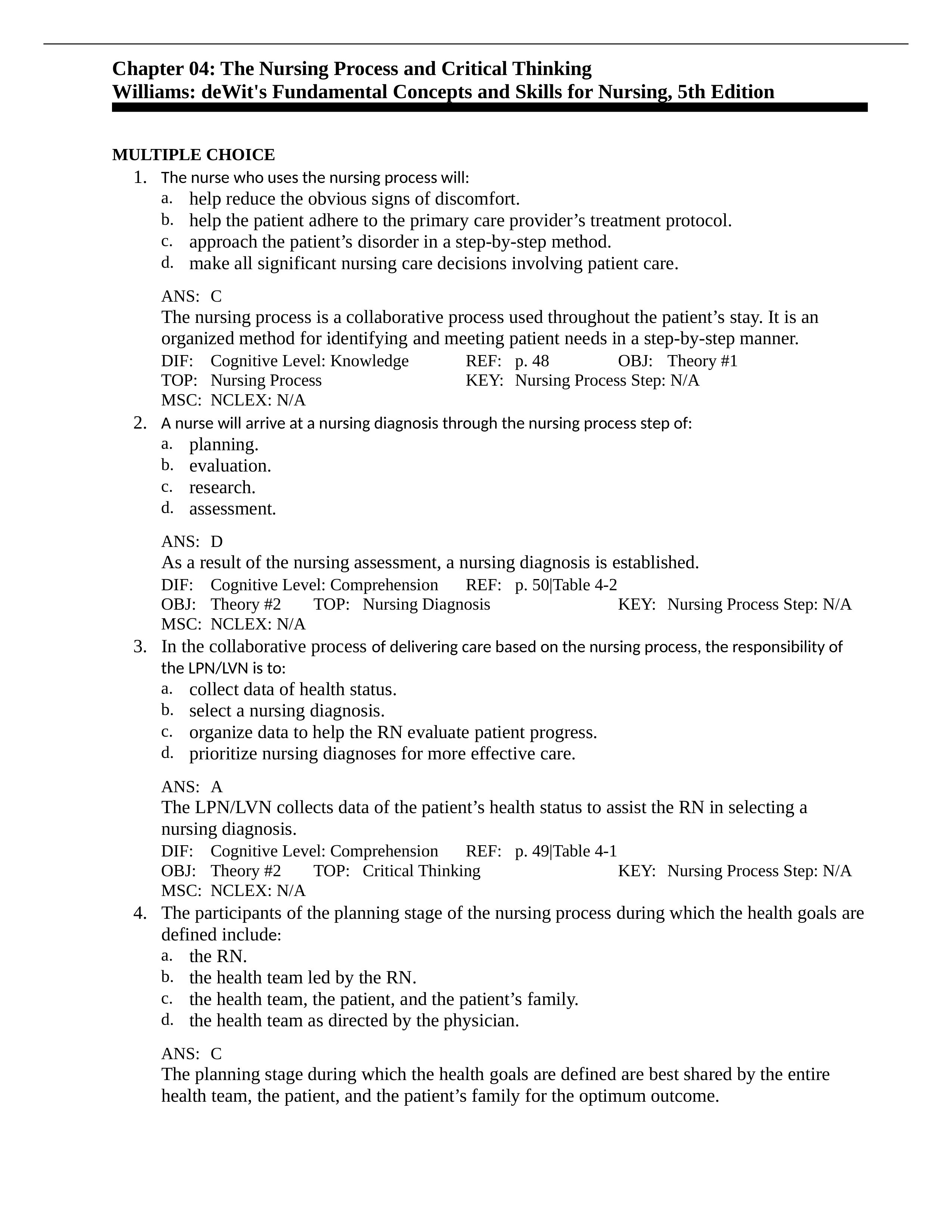 Chapter 4 - Dewitt Practical Nursing.doc_dy3e2o14610_page1