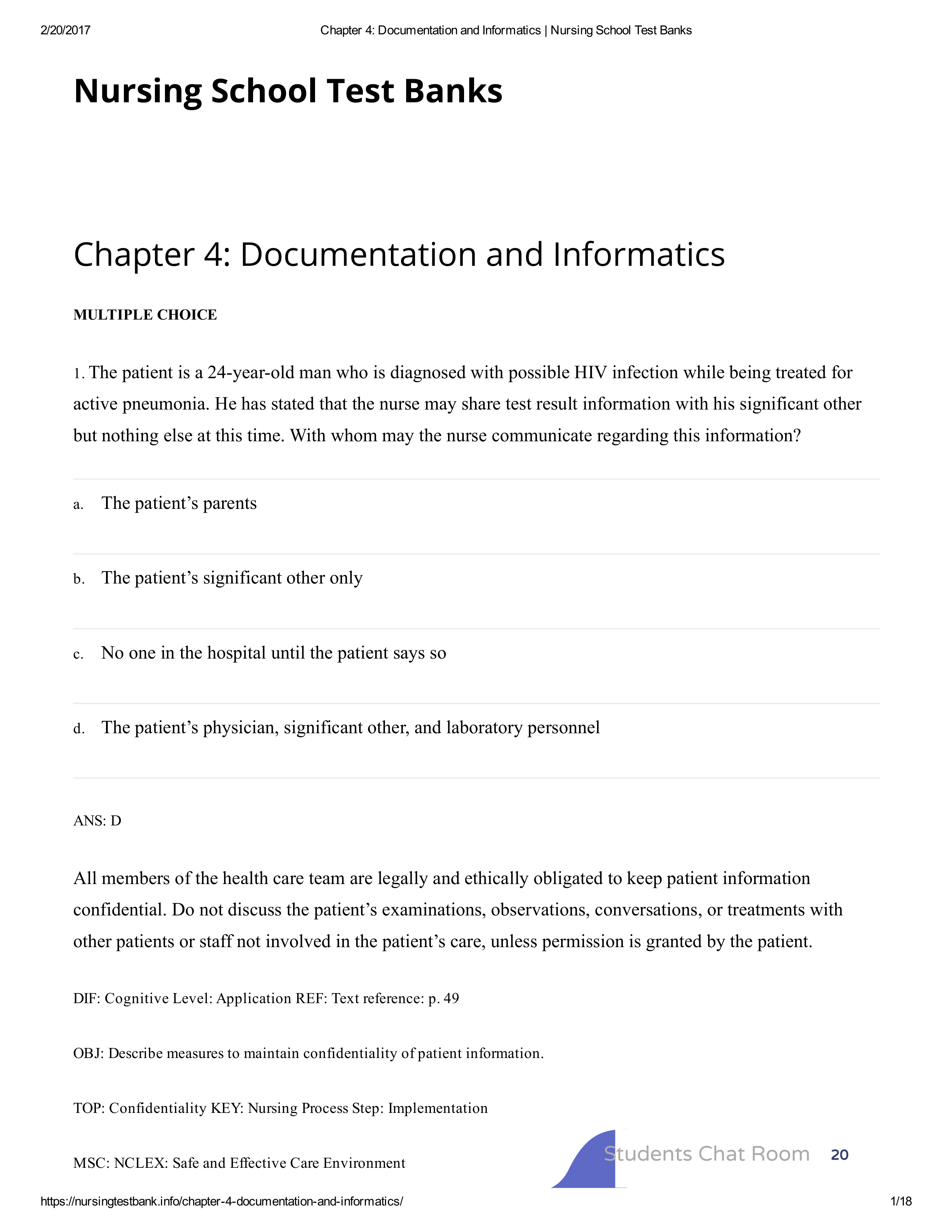 Chapter 4_ Documentation and Informatics _ Nursing School Test Banks_dyb0hqdke3a_page1