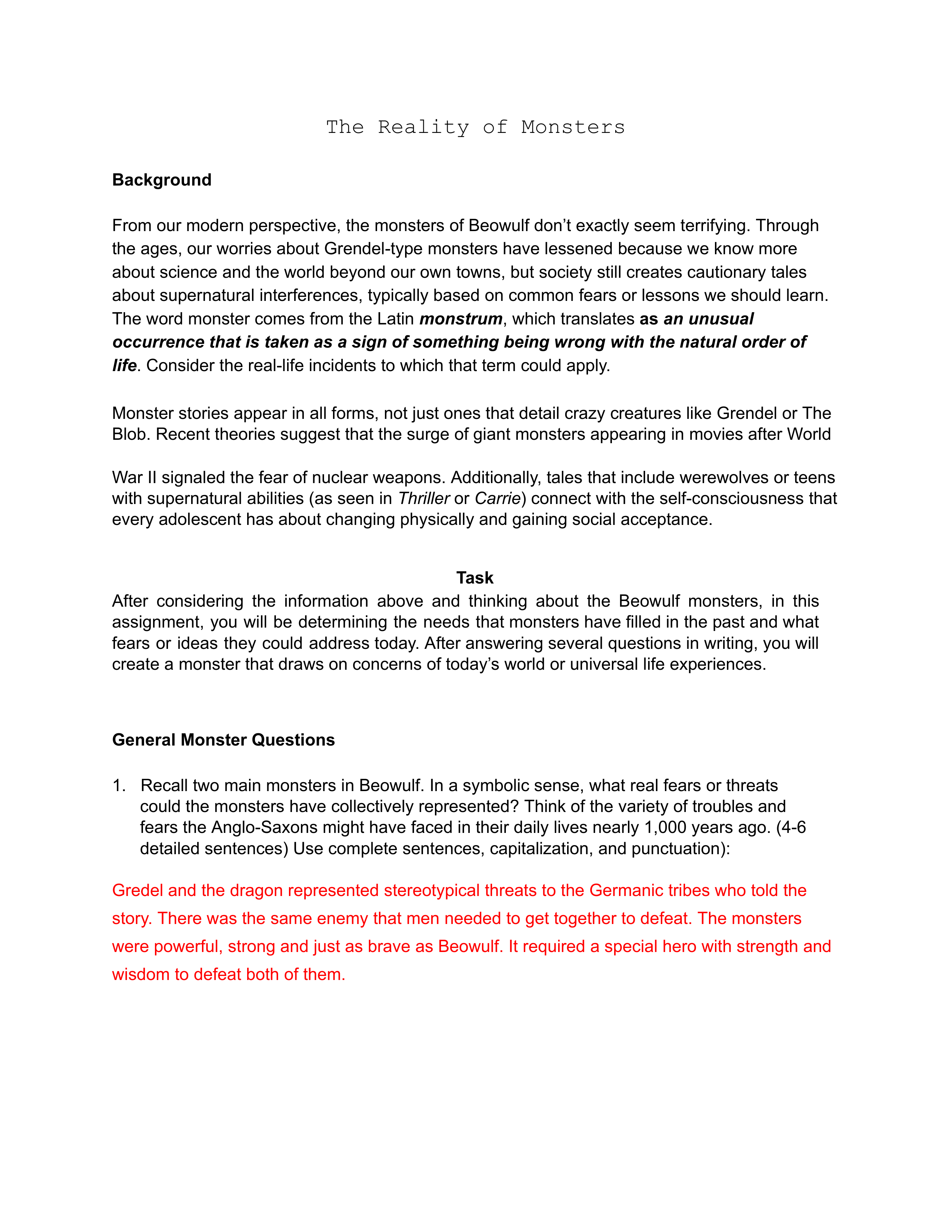 Taylor Ponder - The Reality of Monsters - Google Docs.pdf_dyd9ce7ytk2_page1