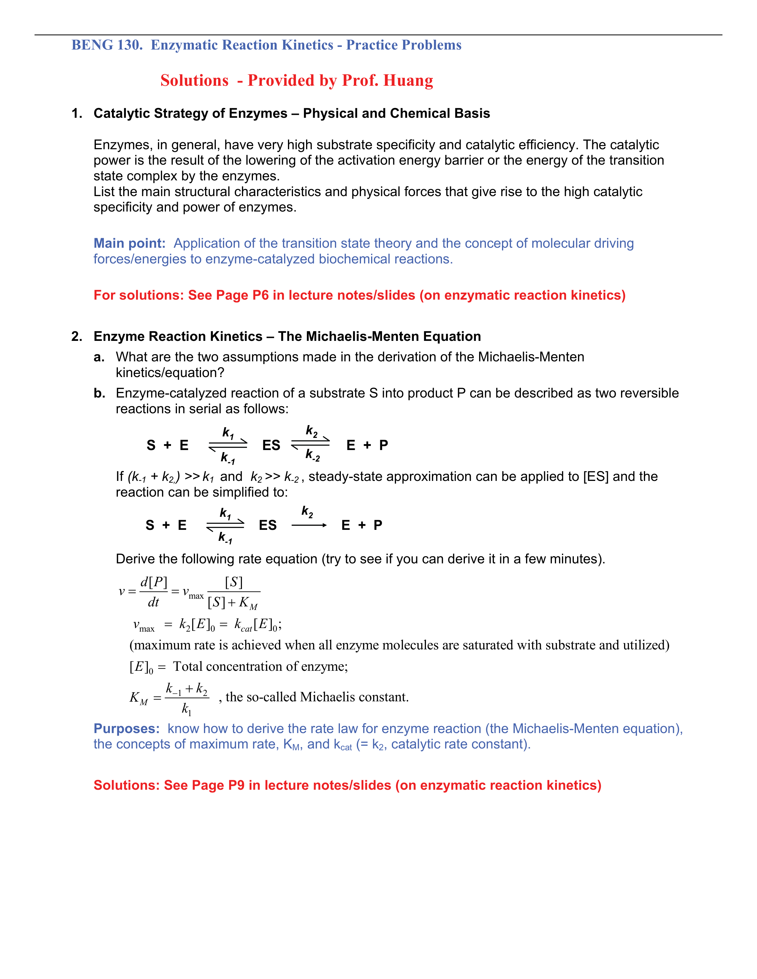 Solutions to Practice Problems for Enzyme Reaction Kinetics_dygp6ok53pi_page1