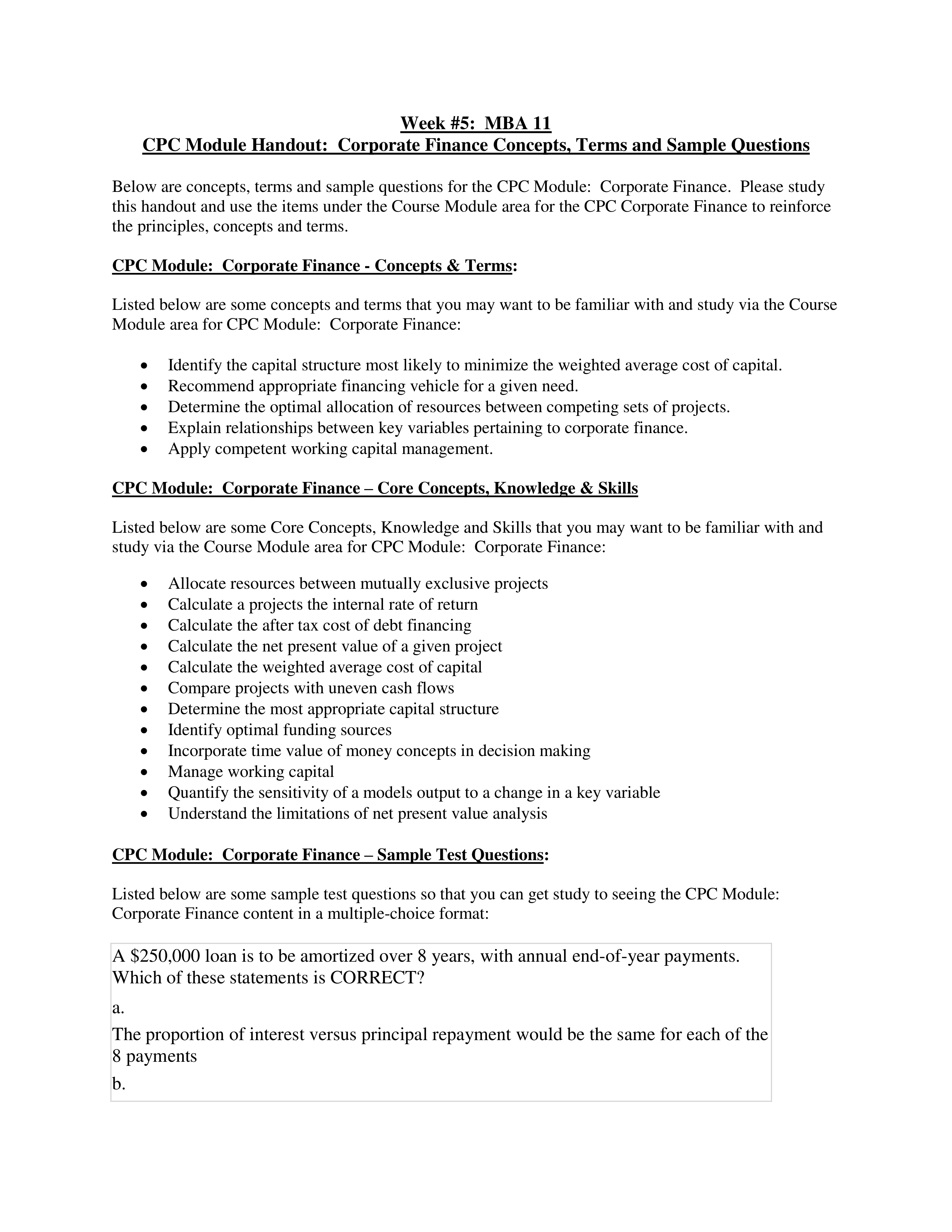 Week 5.Corporate Finance Study.Review Handout_dyqrqwrtp7z_page1