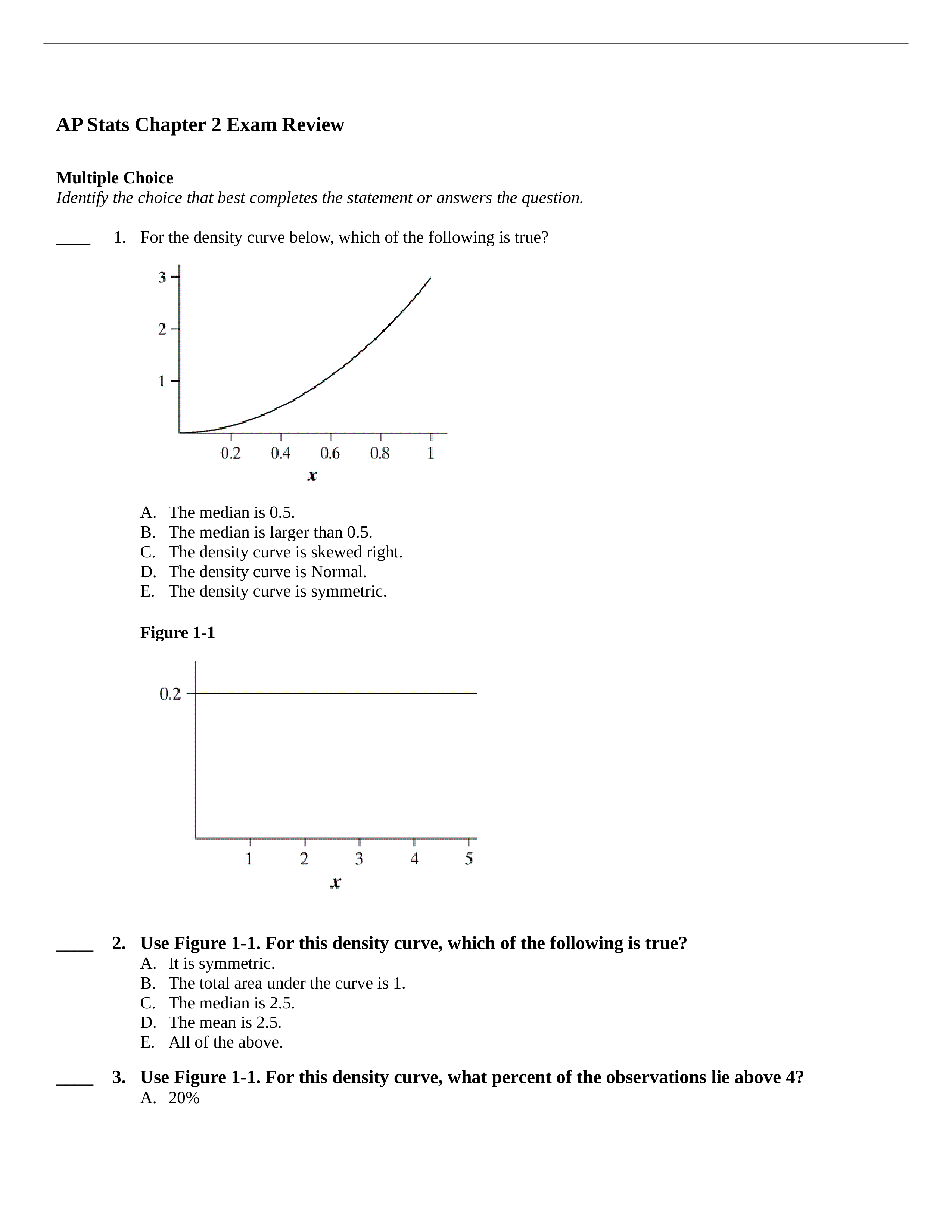 AP Stats Chapter 2 Exam Review and Key.doc_dywtgrgjvge_page1