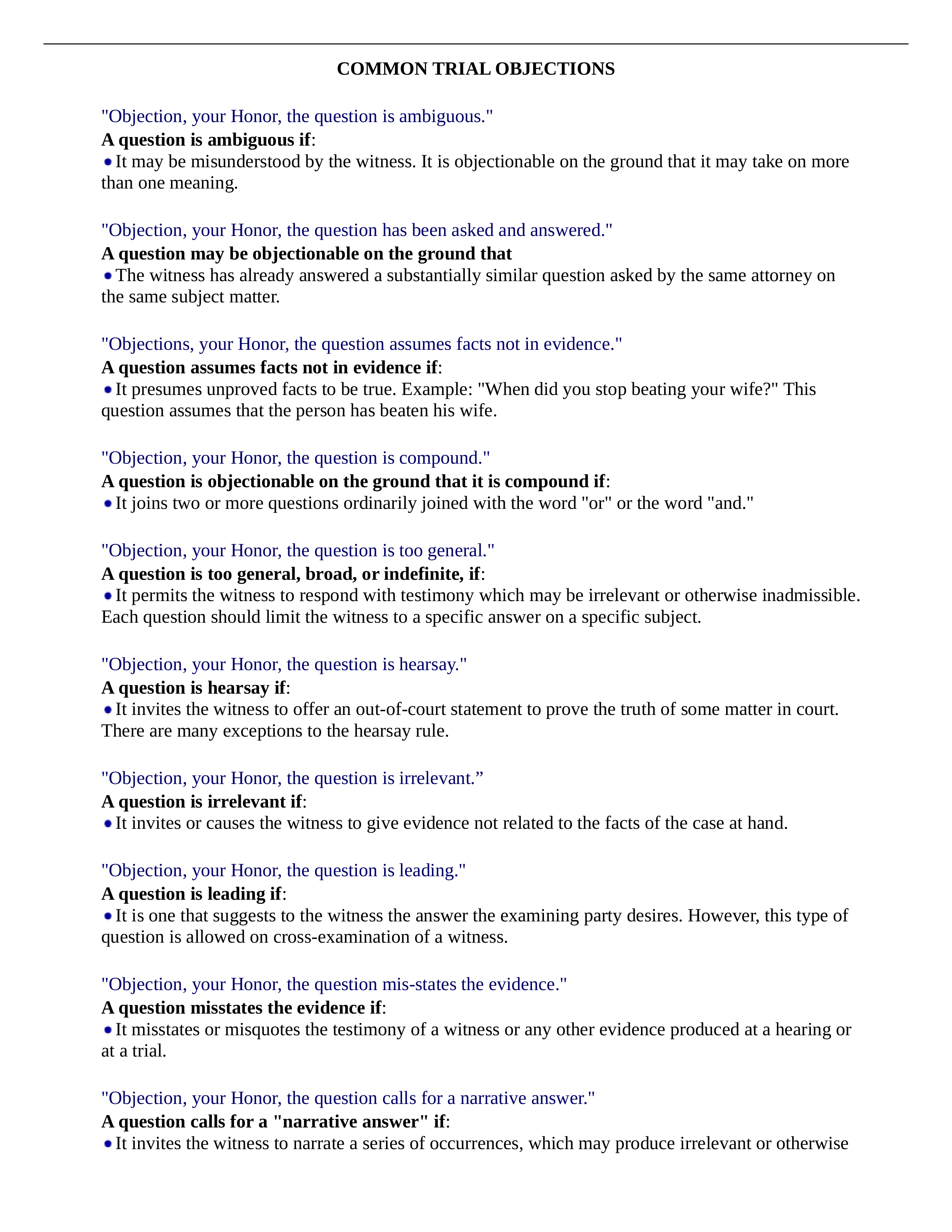COMMON TRIAL OBJECTIONS_dz411u383h0_page1