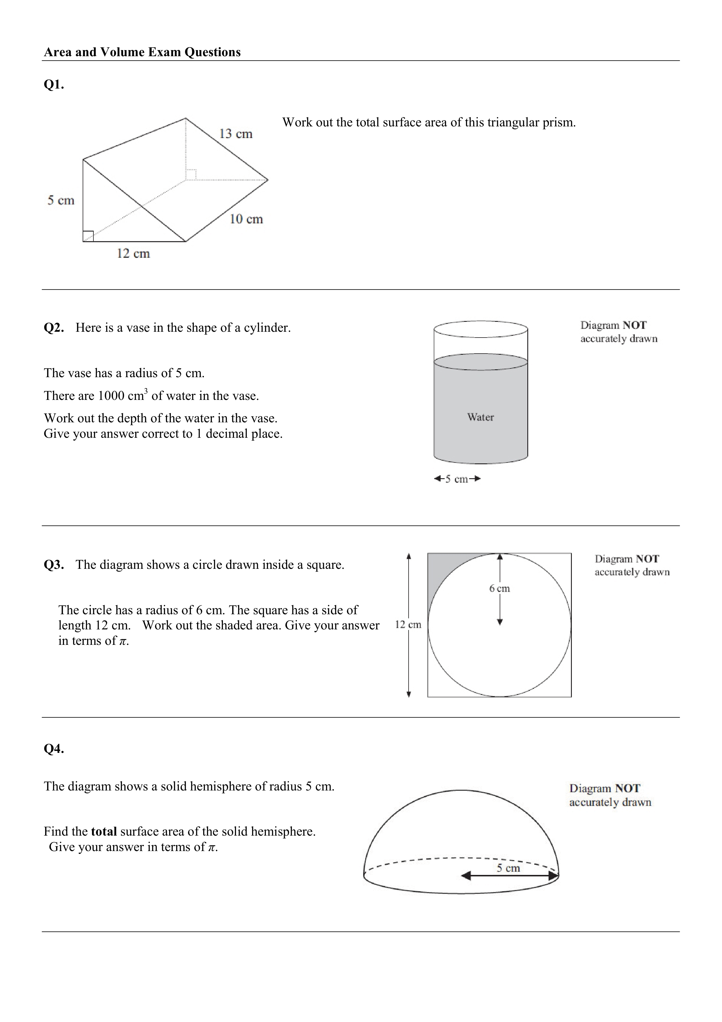 Volume and area worksheet with answers - HALFTERM 2 -TEST (1)_dz742mwpp9u_page1