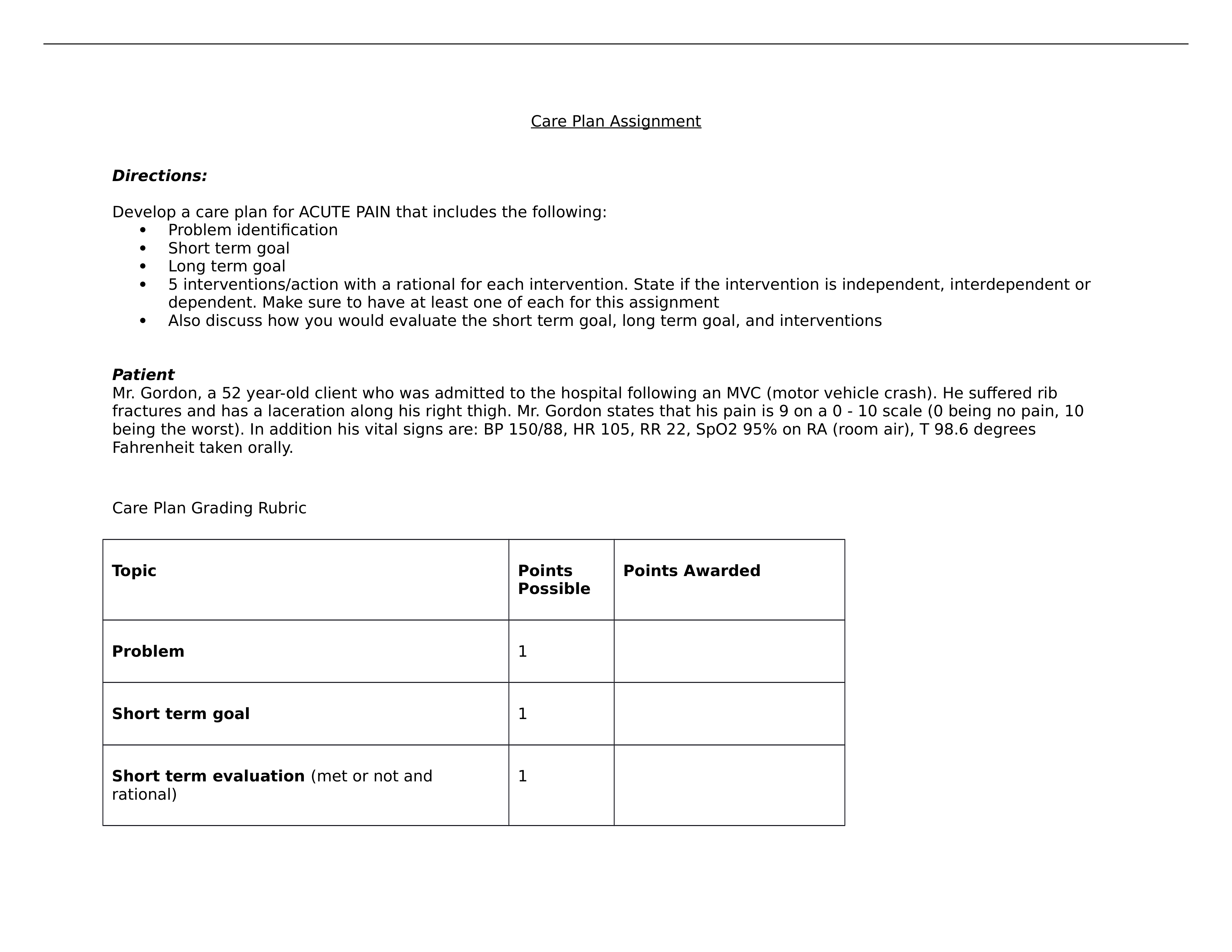 Pain Care Plan Assignment.docx_dz898szgdnp_page1