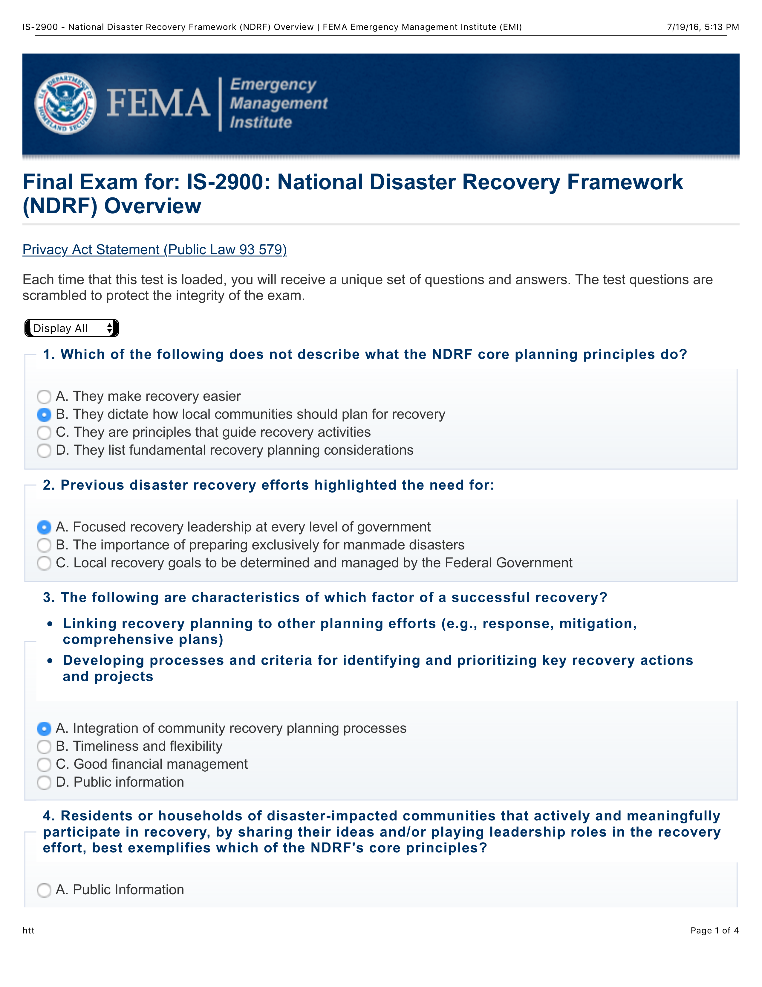 IS-2900 - National Disaster Recovery Framework (NDRF) Overview | FEMA Emergency Management Institute_dzbzeprnjid_page1