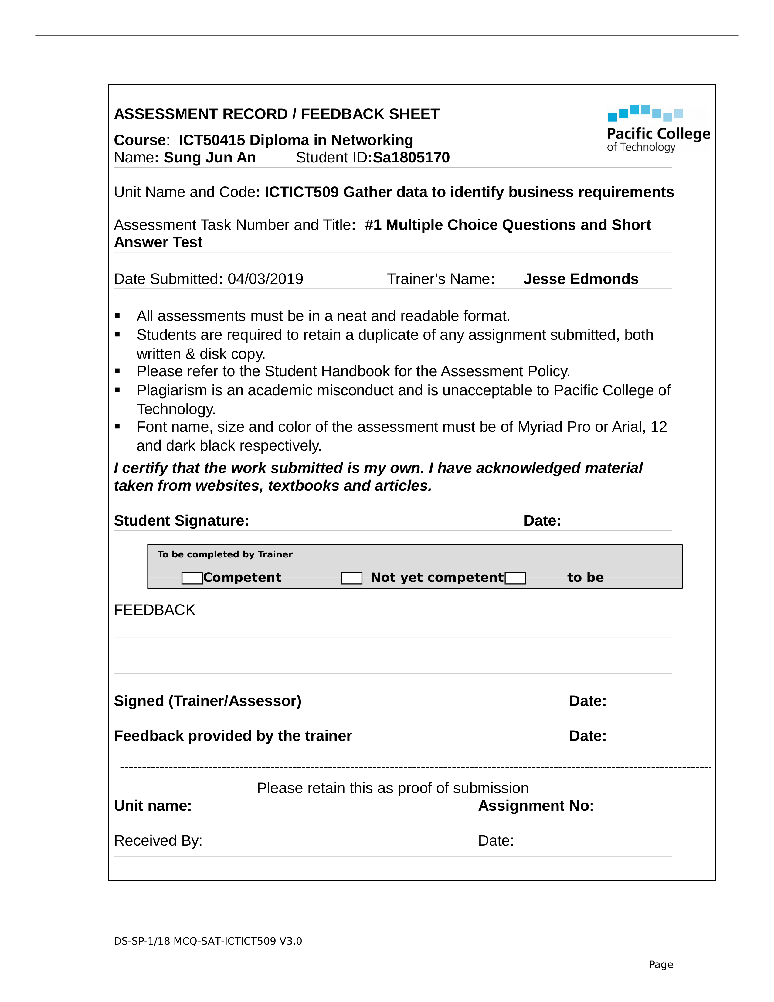 Assessment 1 - Multiple Choice Questions and Short Answer Test.doc_dze923egzlh_page1