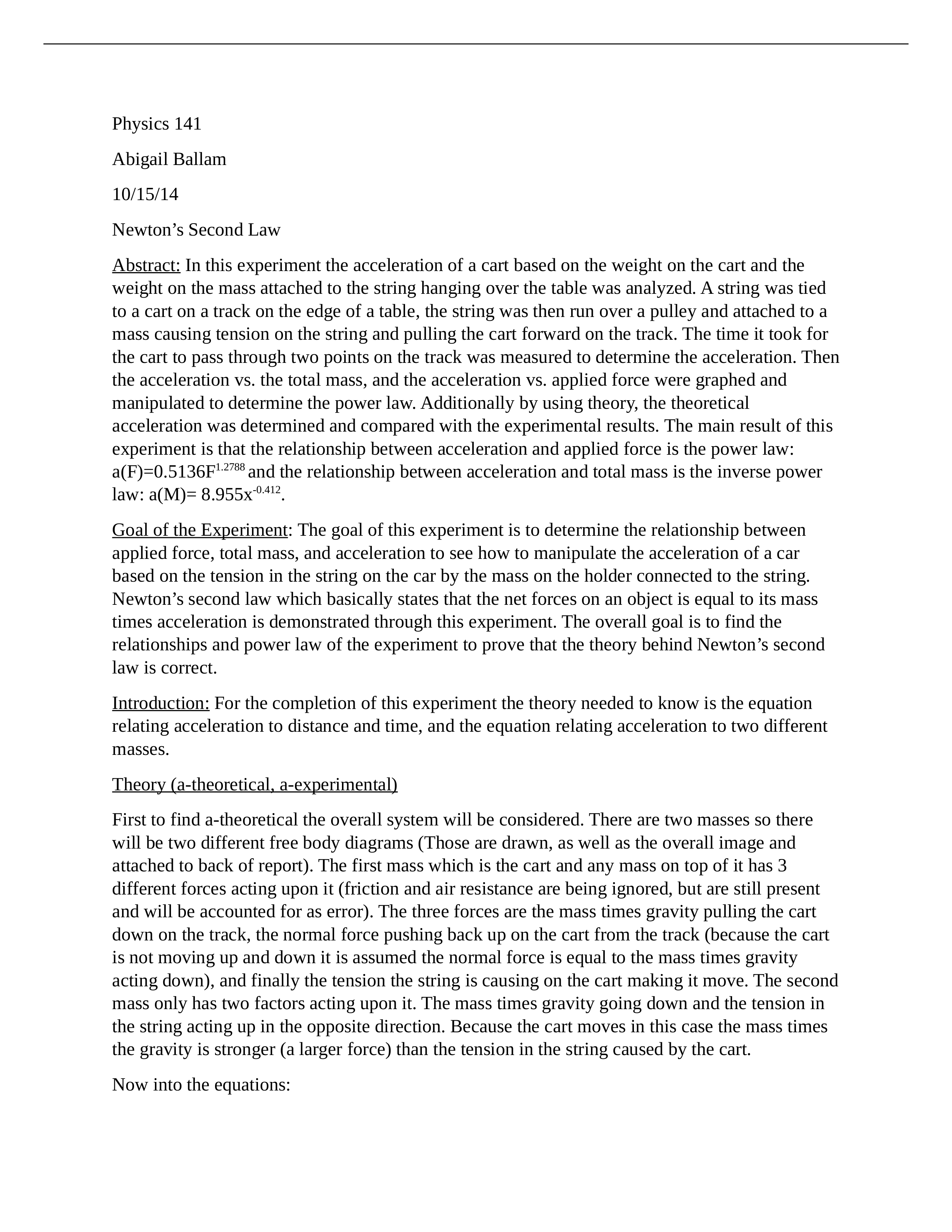 Newtons second law lab report_dzp3qzt21k7_page1