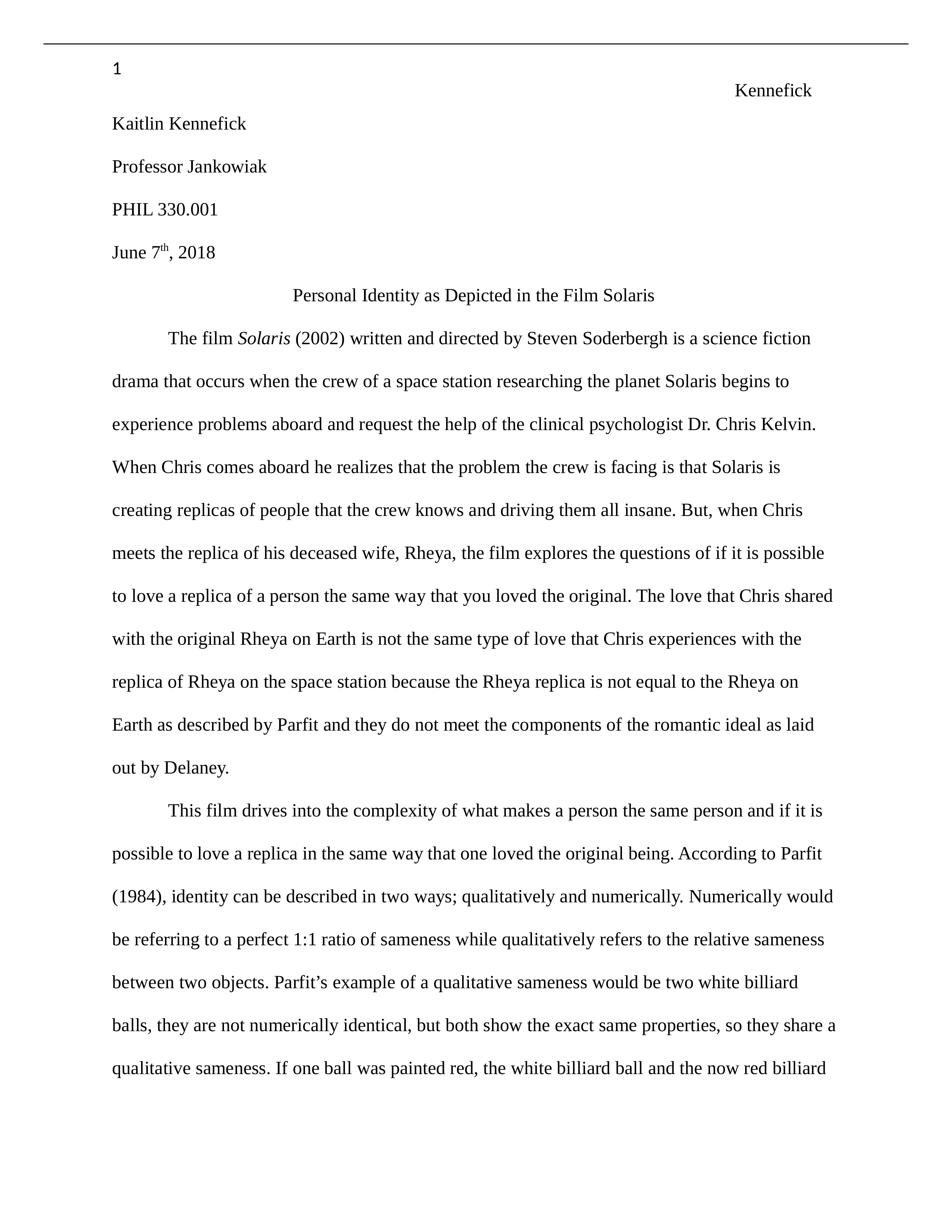 Kennefick - PHIL 330 Unit #1 Paper.docx_dzvcw04w2pk_page1